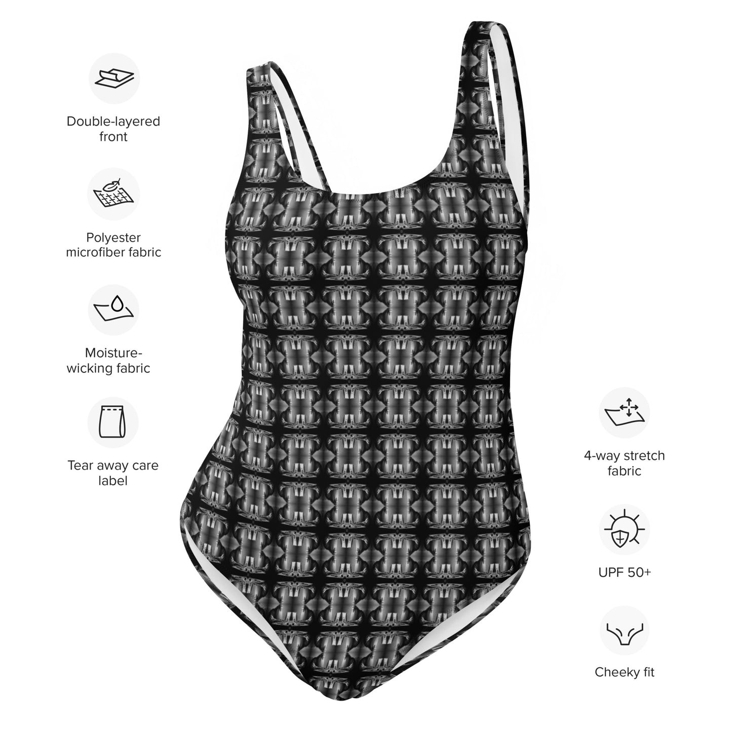 Classic One-Piece Ladies Swimsuit - The God Ball Originals by Chris Rabalais (2024)