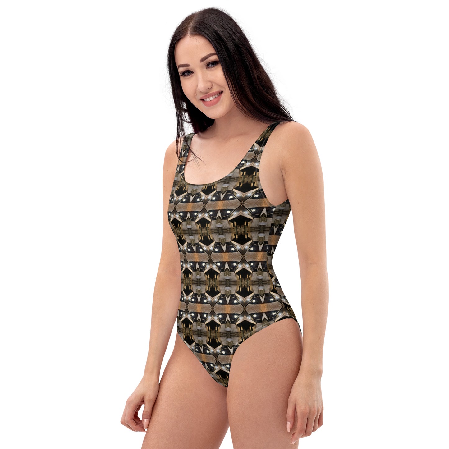 Holy Land Origins One-Piece Swimsuit (B) - Church of the Nativity Bethlehem - The God Ball Originals by Chris Rabalais (2024)