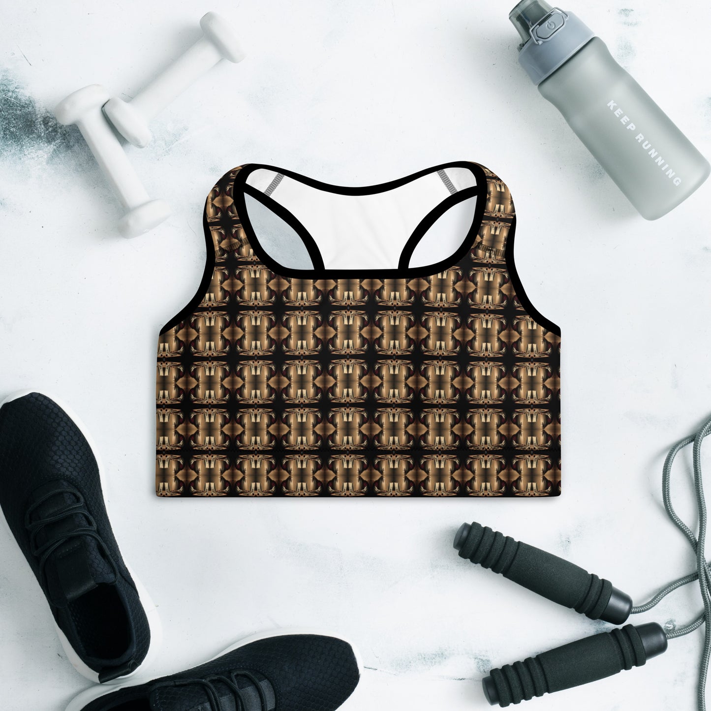 Premium Padded Sports Bra (Full Print) - The God Ball Originals by Chris Rabalais (2024)