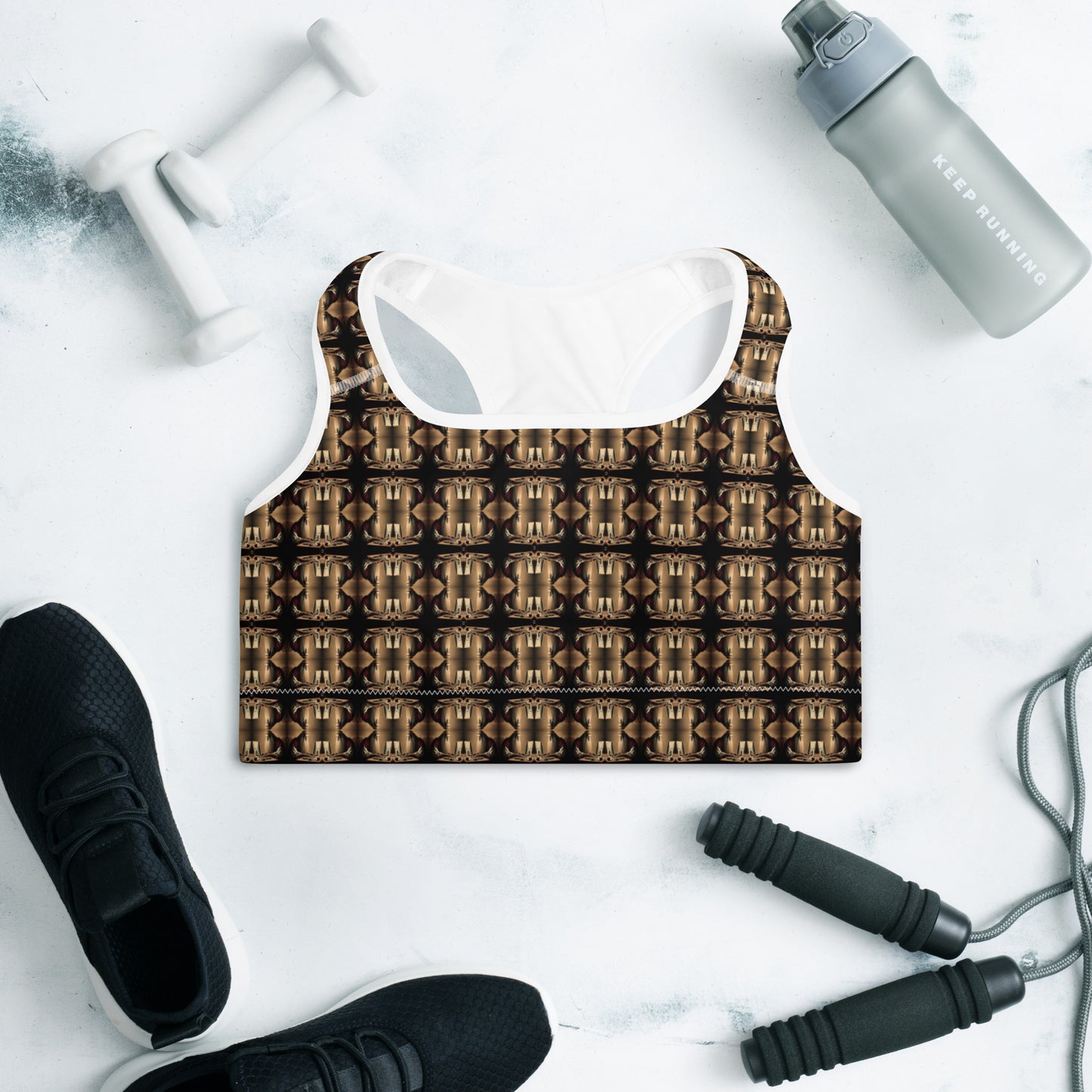 Premium Padded Sports Bra (Full Print) - The God Ball Originals by Chris Rabalais (2024)