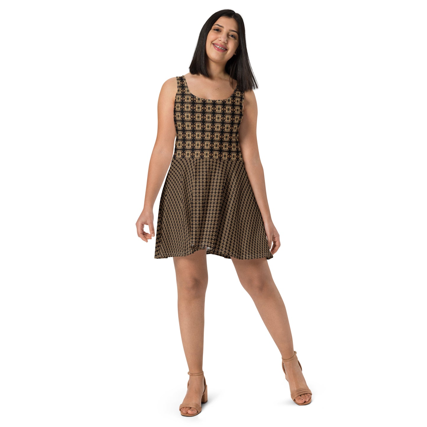 Platinum Skater Dress (Full Print) - The God Ball Originals by Chris Rabalais (2024)