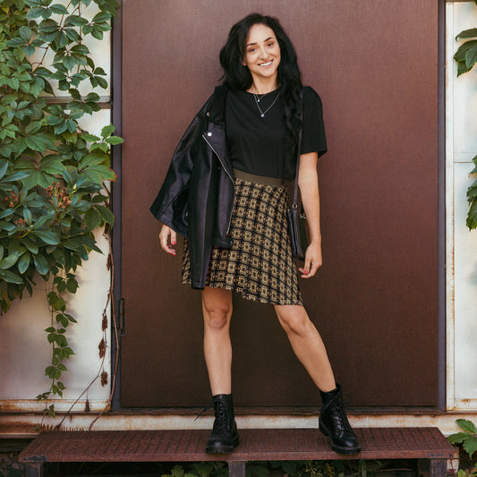 Premium Ladies Skater Skirt (Full Print) - The God Ball Originals by Chris Rabalais (2024)