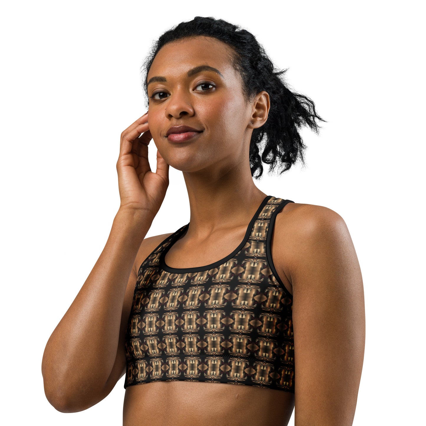 Platinum Sports Bra (Full Print) - The God Ball Originals by Chris Rabalais (2024)