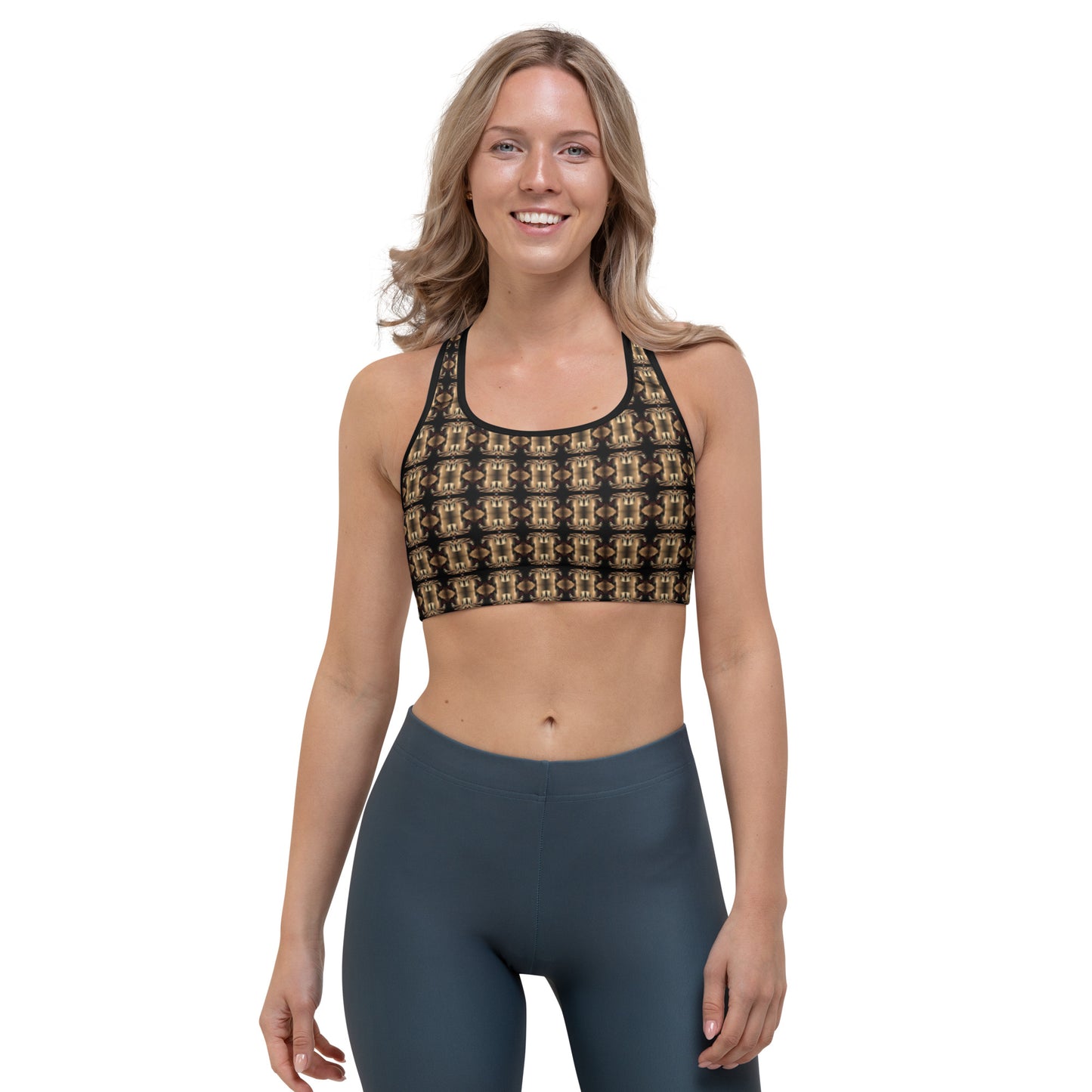 Platinum Sports Bra (Full Print) - The God Ball Originals by Chris Rabalais (2024)