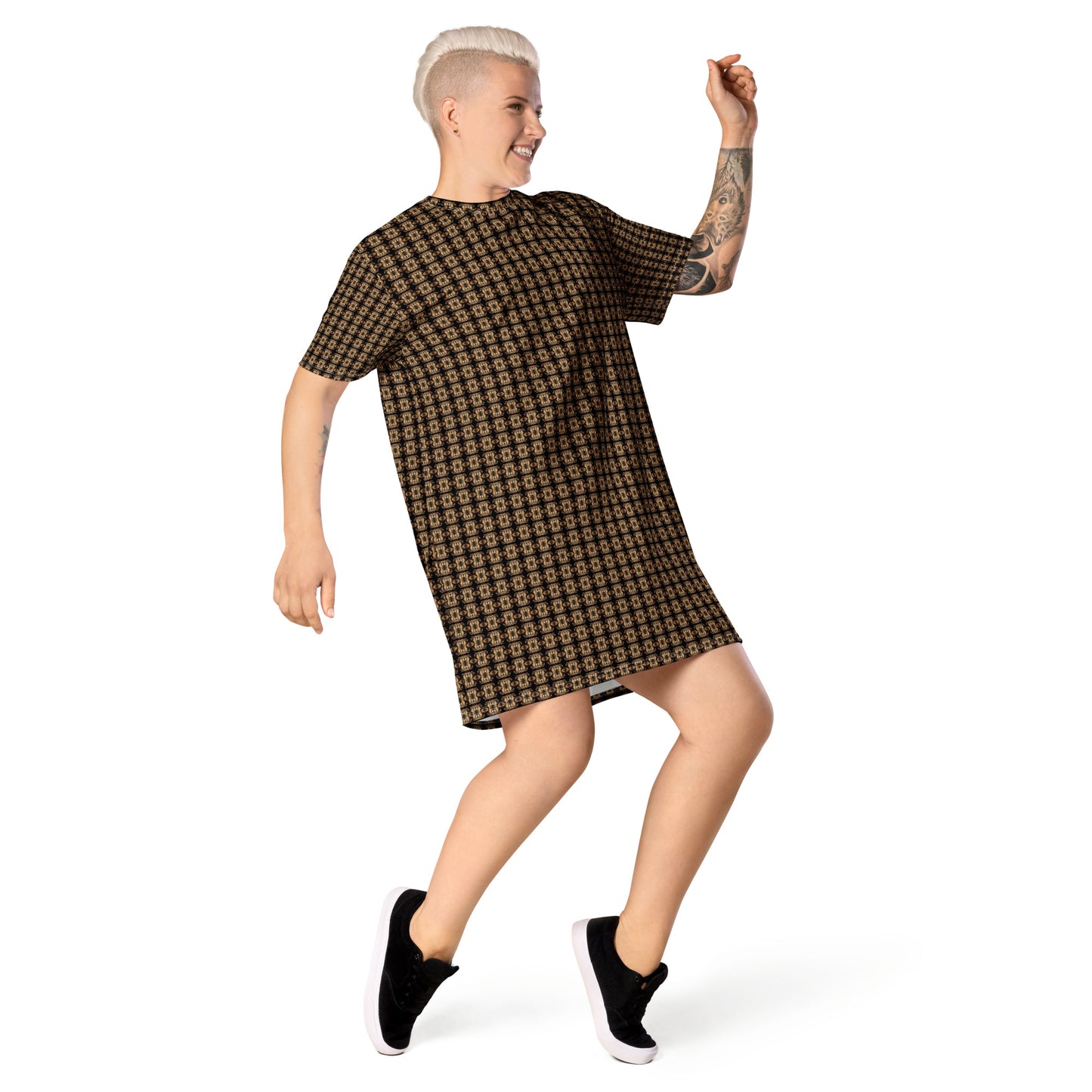 Platinum T-Shirt Dress (Full Print) - The God Ball Originals by Chris Rabalais (2024)