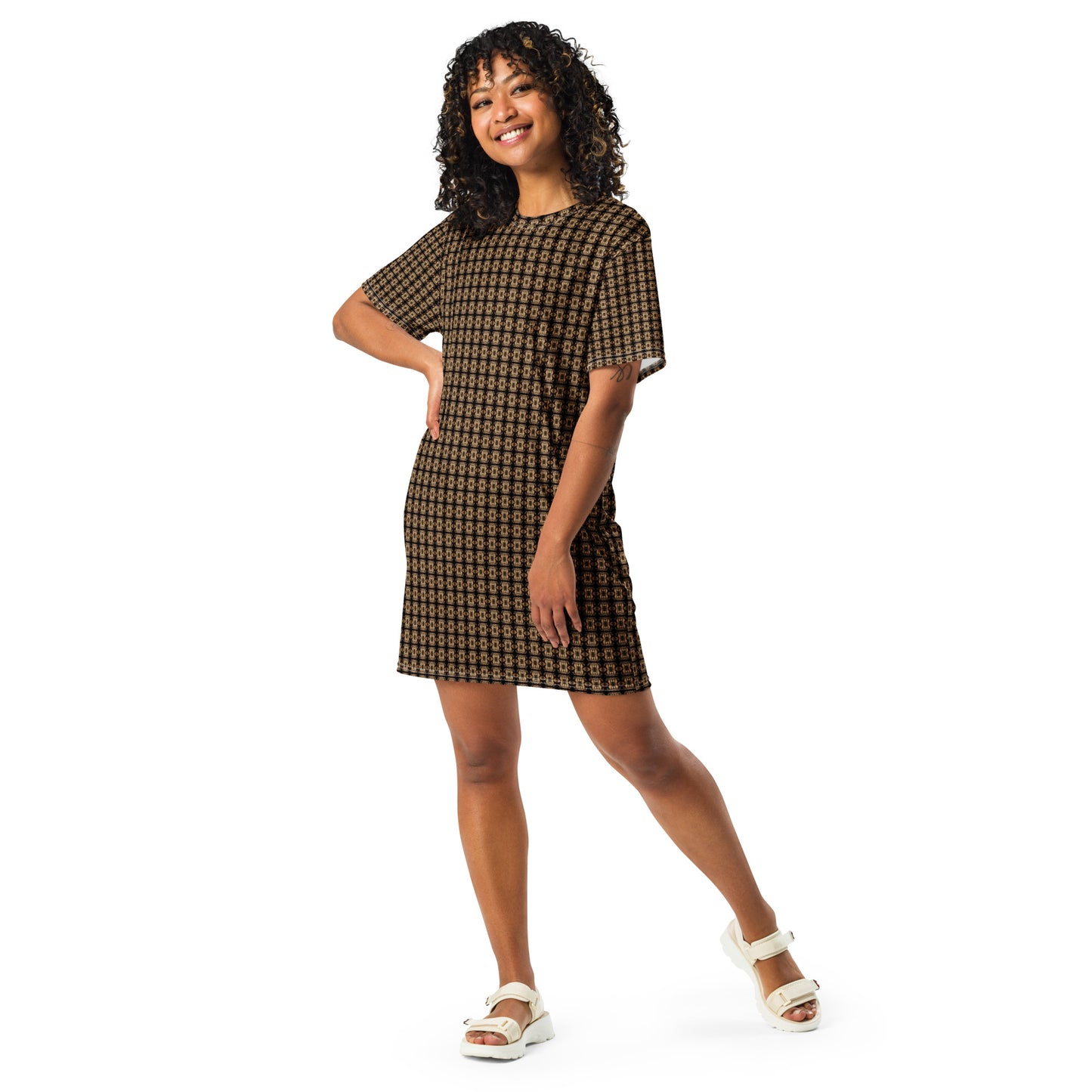 Platinum T-Shirt Dress (Full Print) - The God Ball Originals by Chris Rabalais (2024)
