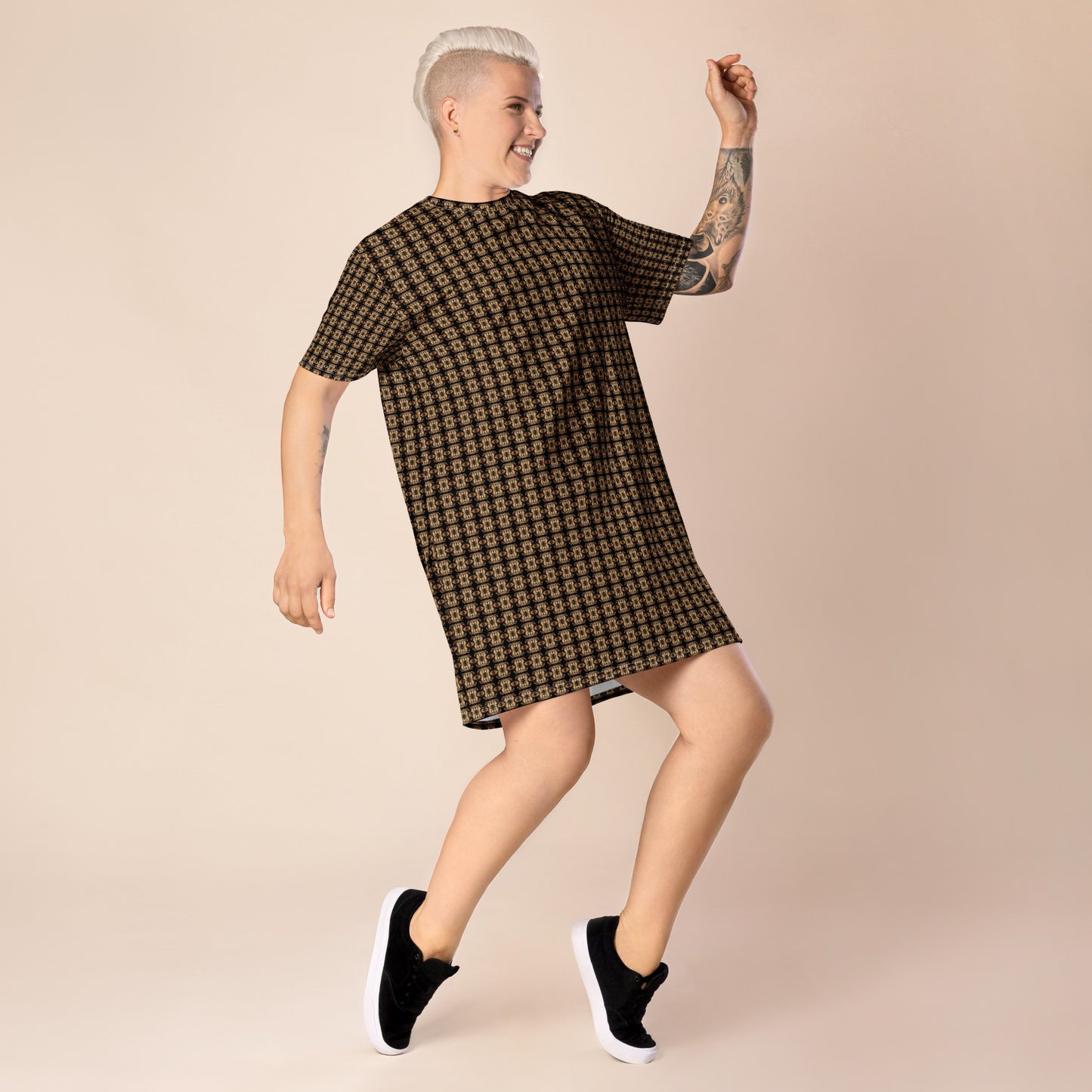 Platinum T-Shirt Dress (Full Print) - The God Ball Originals by Chris Rabalais (2024)