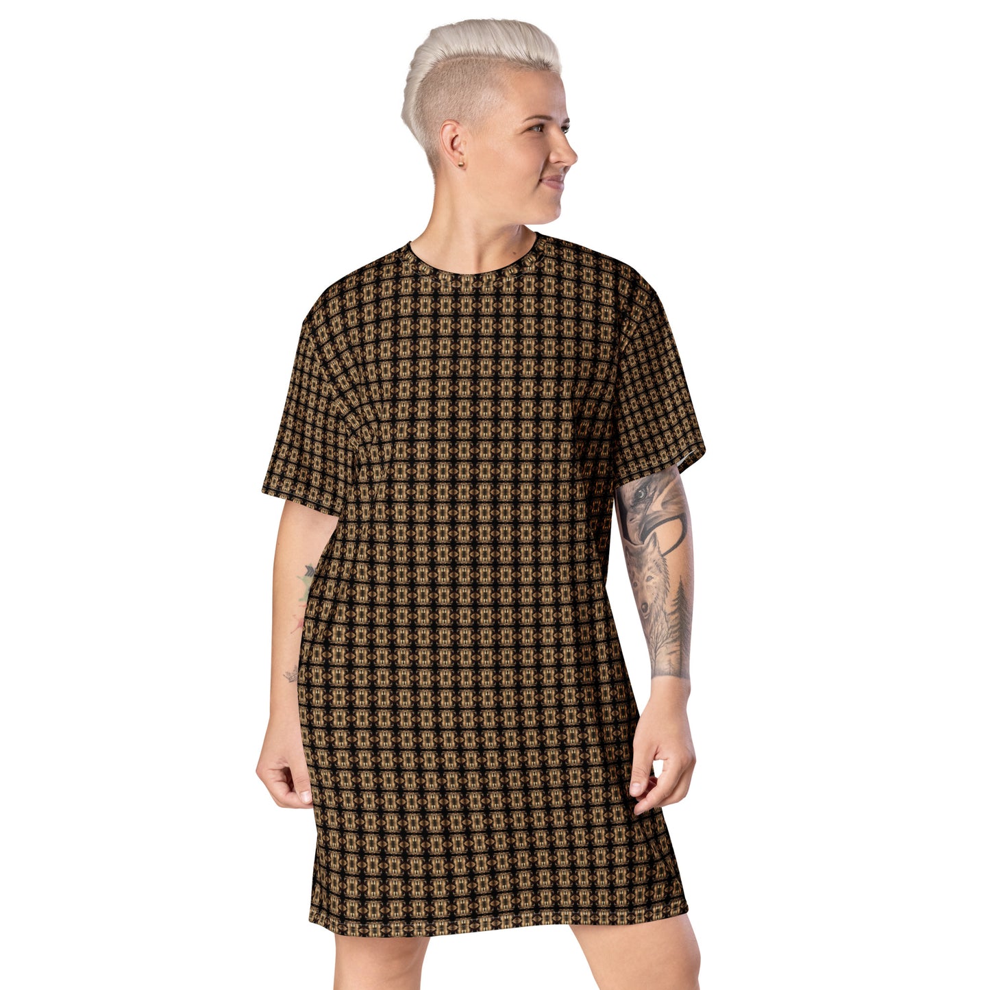 Platinum T-Shirt Dress (Full Print) - The God Ball Originals by Chris Rabalais (2024)