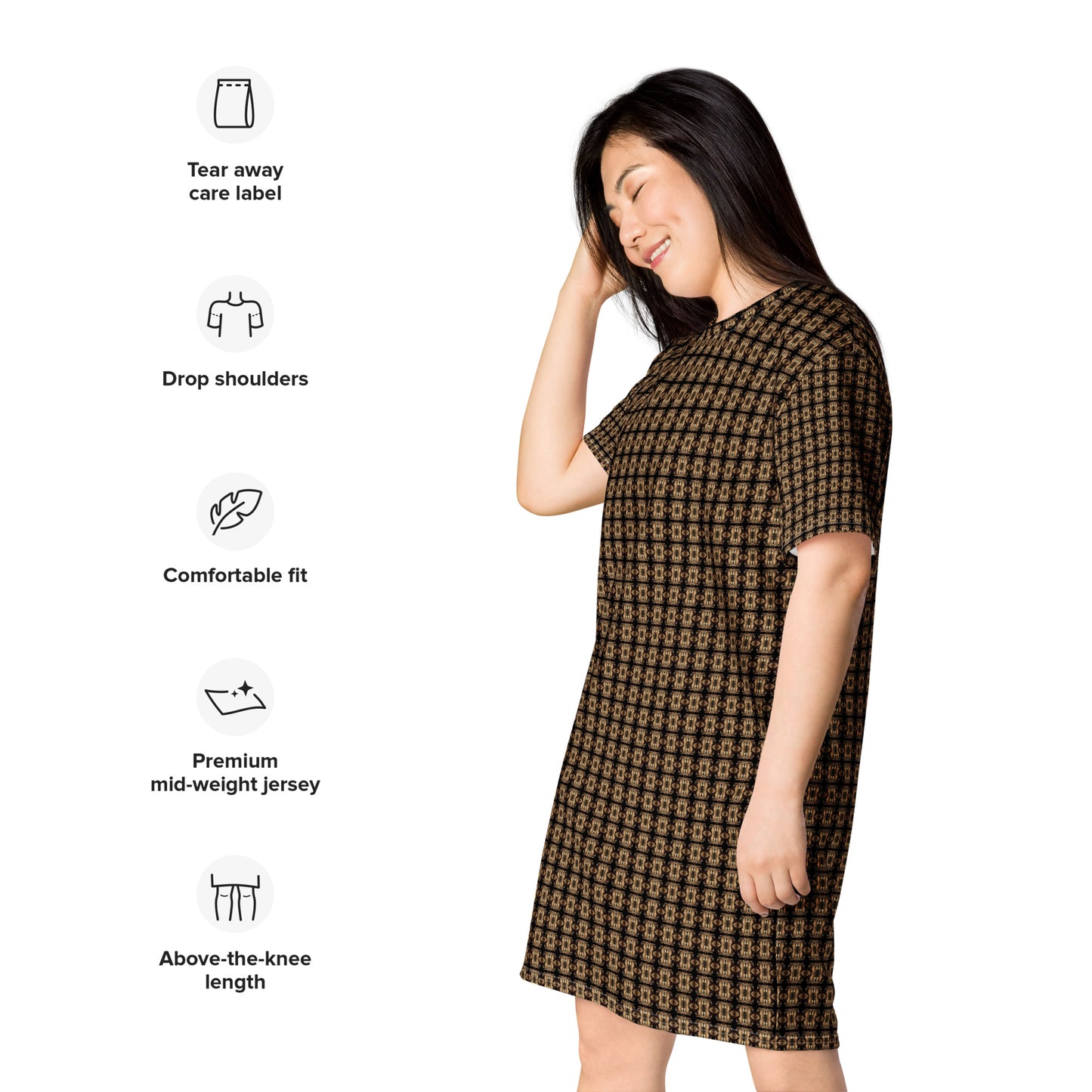 Platinum T-Shirt Dress (Full Print) - The God Ball Originals by Chris Rabalais (2024)