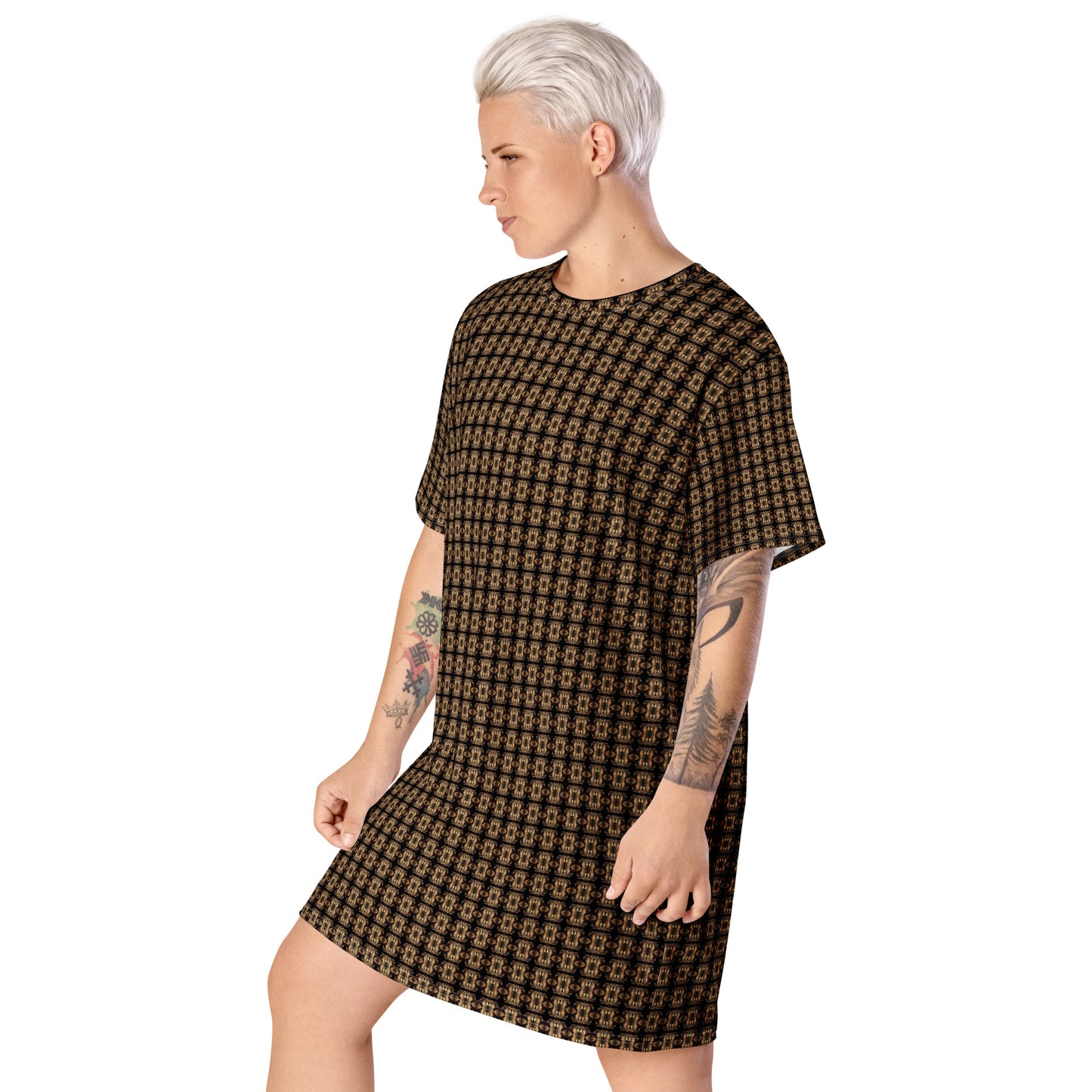 Platinum T-Shirt Dress (Full Print) - The God Ball Originals by Chris Rabalais (2024)