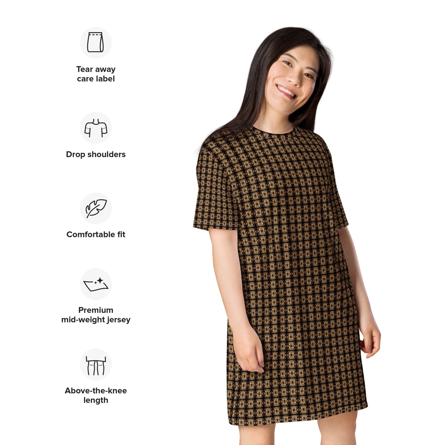 Platinum T-Shirt Dress (Full Print) - The God Ball Originals by Chris Rabalais (2024)
