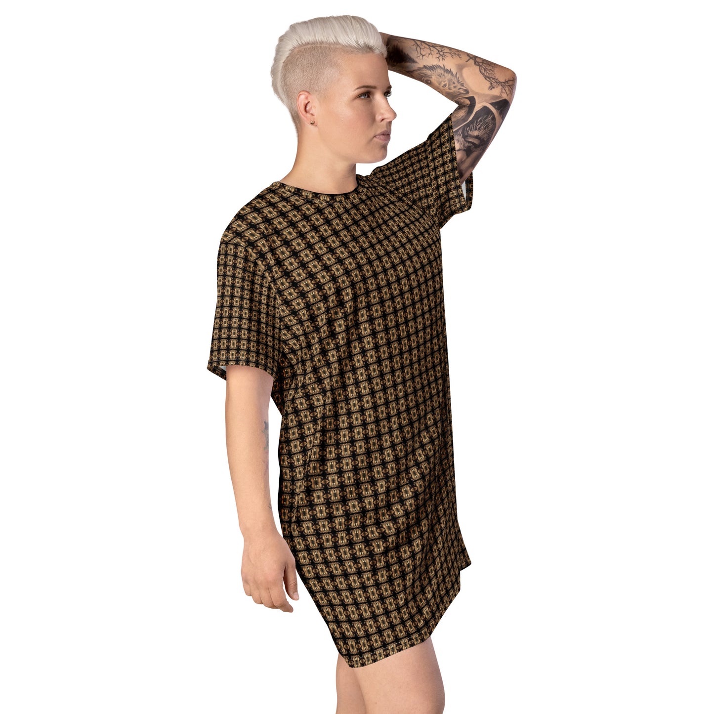 Platinum T-Shirt Dress (Full Print) - The God Ball Originals by Chris Rabalais (2024)