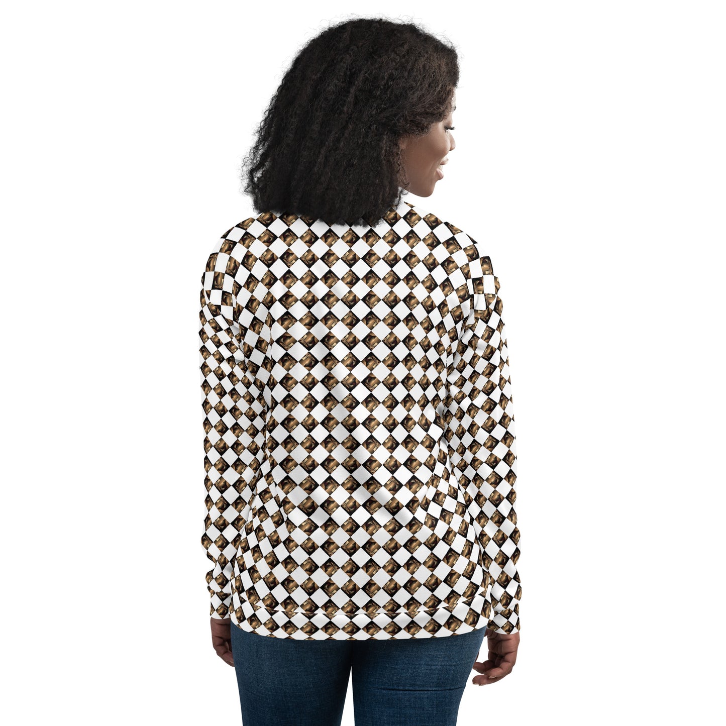 Diamond Gold Unisex Bomber Jacket (Full Print) - The God Ball Originals by Chris Rabalais (2024)