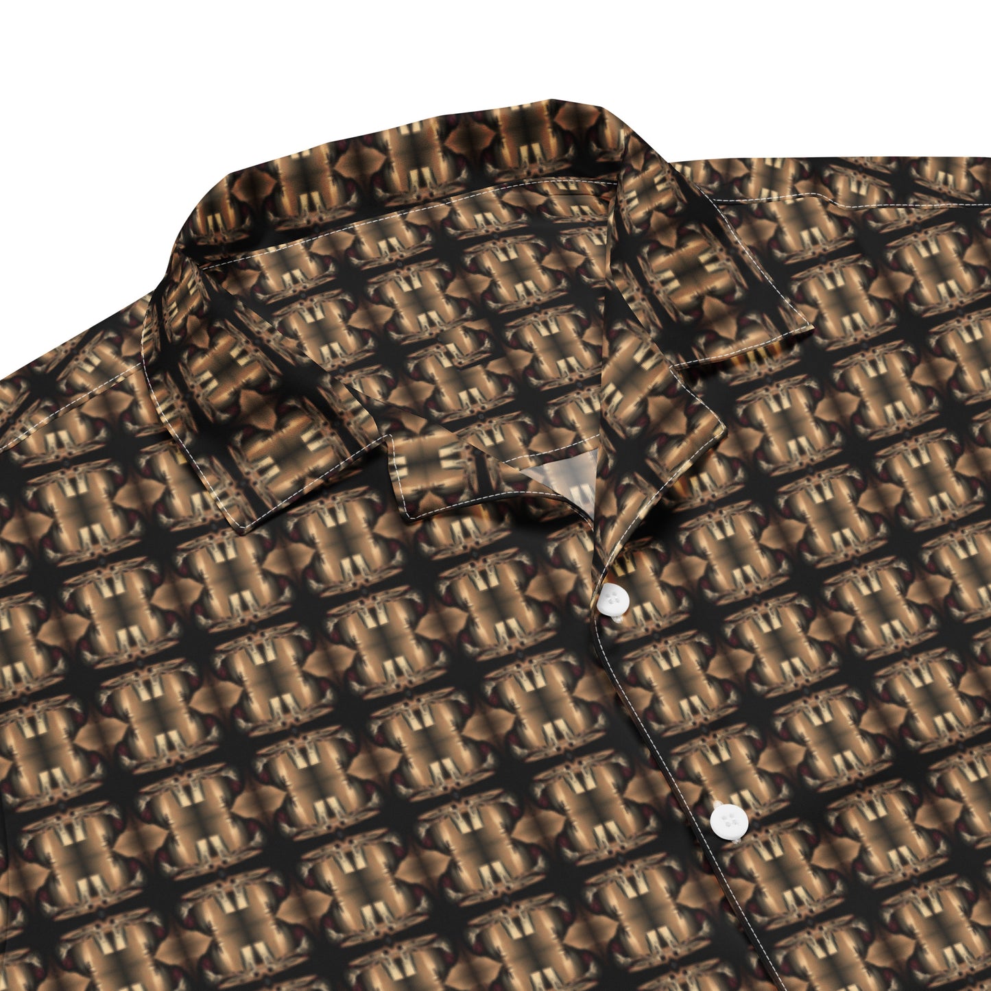 Platinum Unisex Button Shirt (Full Print) - The God Ball Originals by Chris Rabalais (2024)