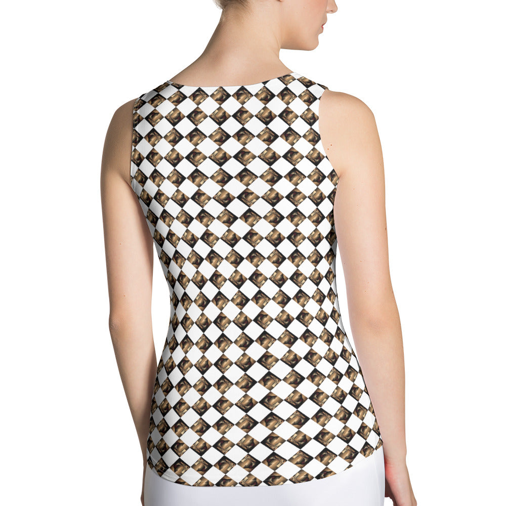 Diamond Gold Tank Top (Full Print) - The God Ball Originals by Chris Rabalais (2024)