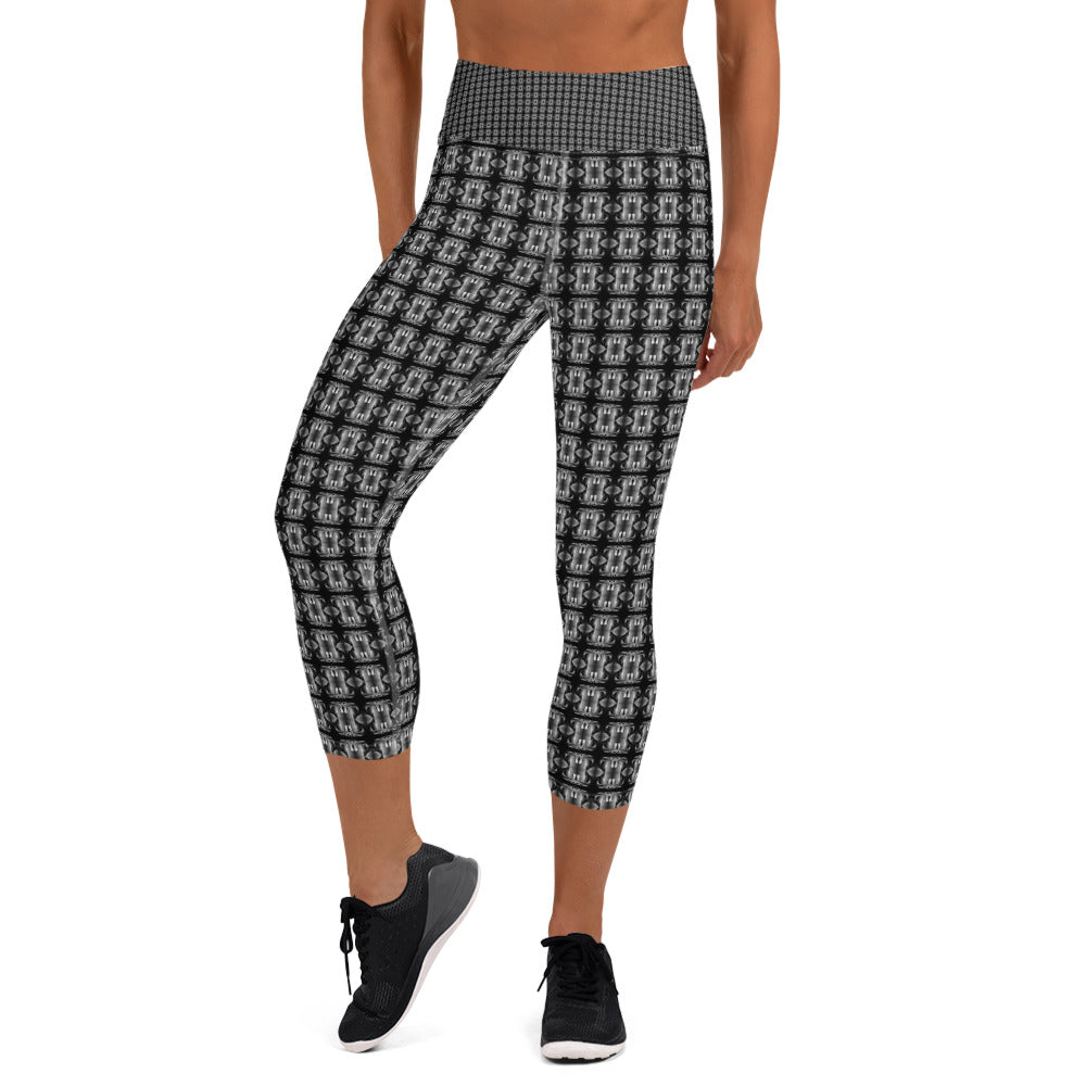 Classic Yoga Capri Leggings (Full Print) - The God Ball Originals by Chris Rabalais (2024)