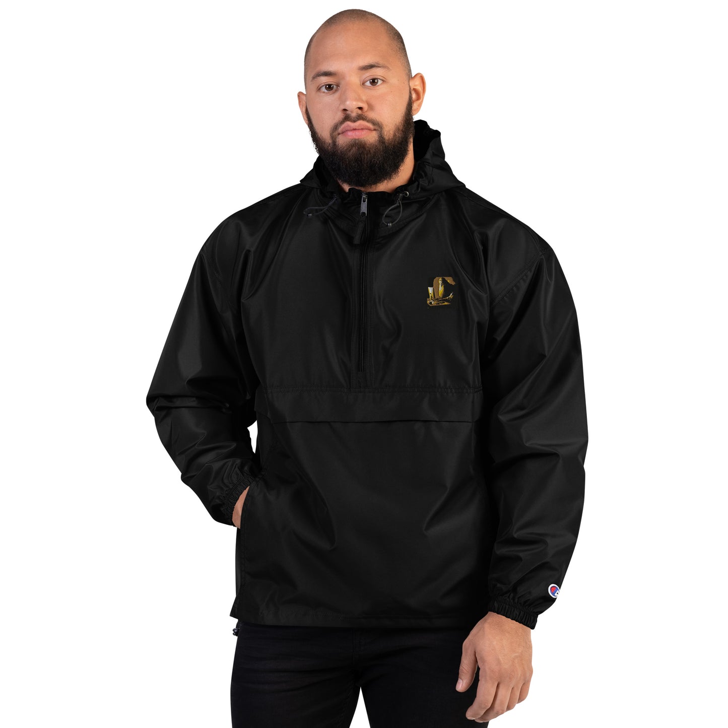 Embroidered Champion Packable Jacket - The God Ball Originals by Chris Rabalais (2024)