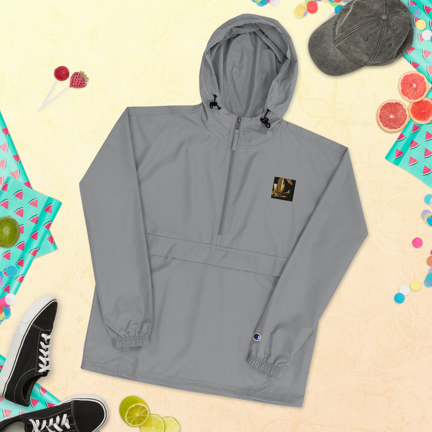 Embroidered Champion Packable Jacket - The God Ball Originals by Chris Rabalais (2024)