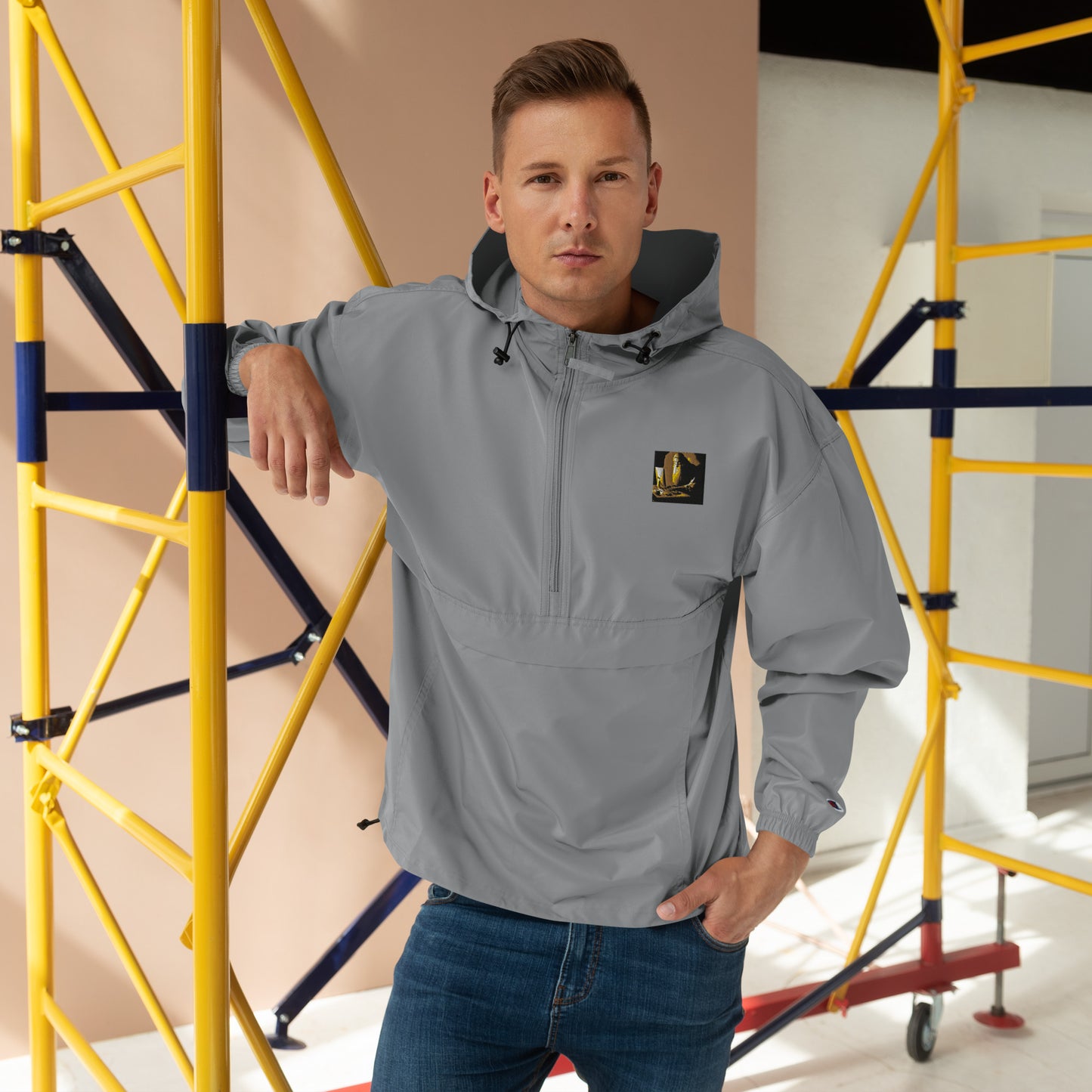 Embroidered Champion Packable Jacket - The God Ball Originals by Chris Rabalais (2024)