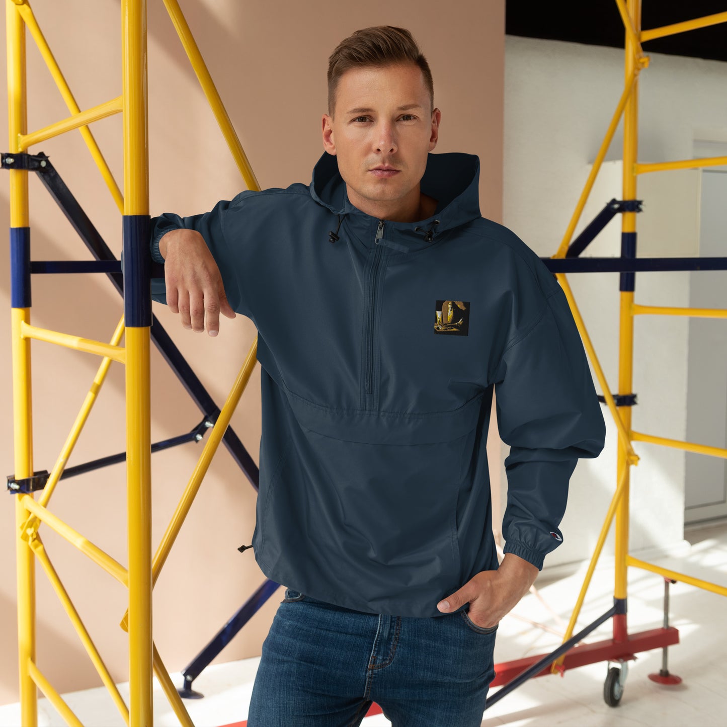 Embroidered Champion Packable Jacket - The God Ball Originals by Chris Rabalais (2024)