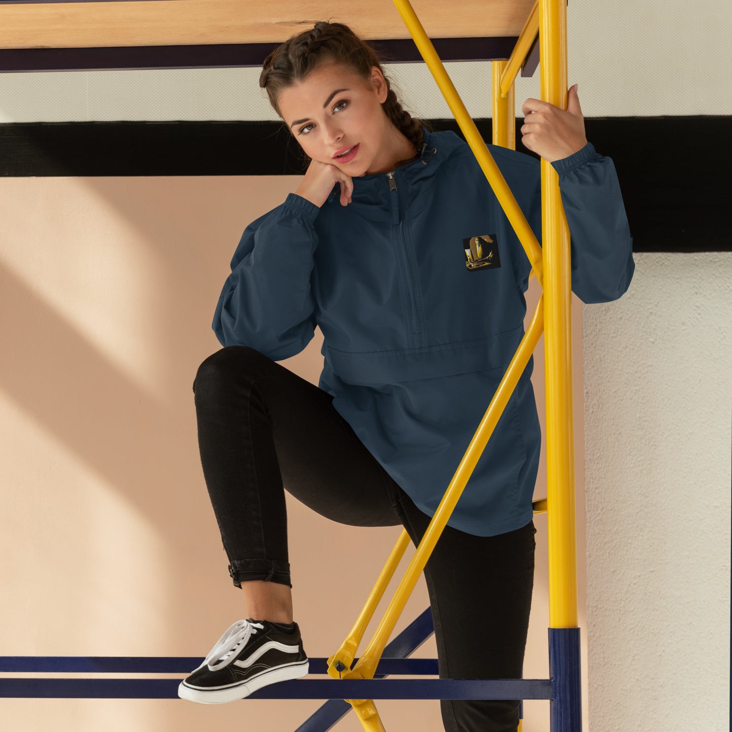 Embroidered Champion Packable Jacket - The God Ball Originals by Chris Rabalais (2024)
