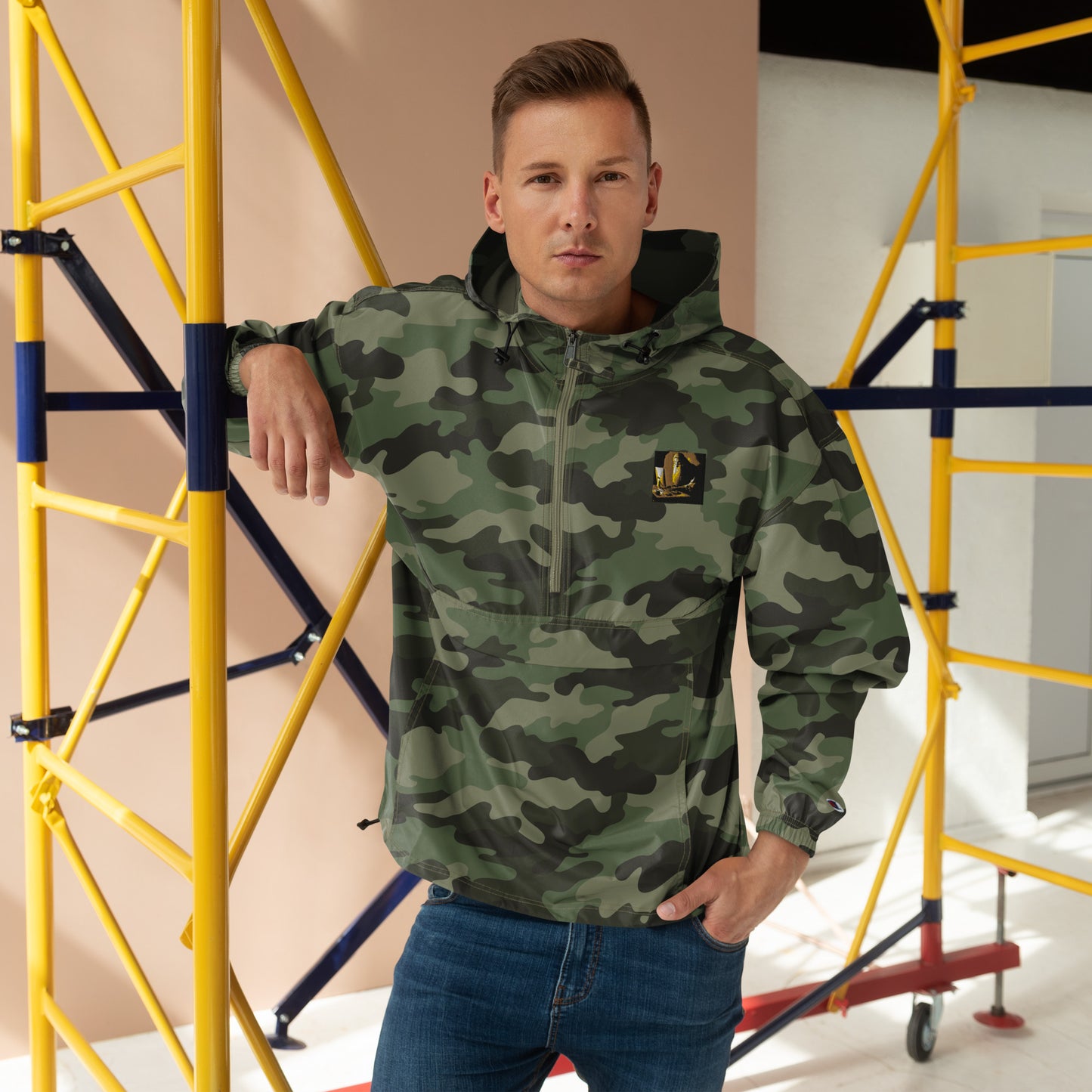 Embroidered Champion Packable Jacket - The God Ball Originals by Chris Rabalais (2024)