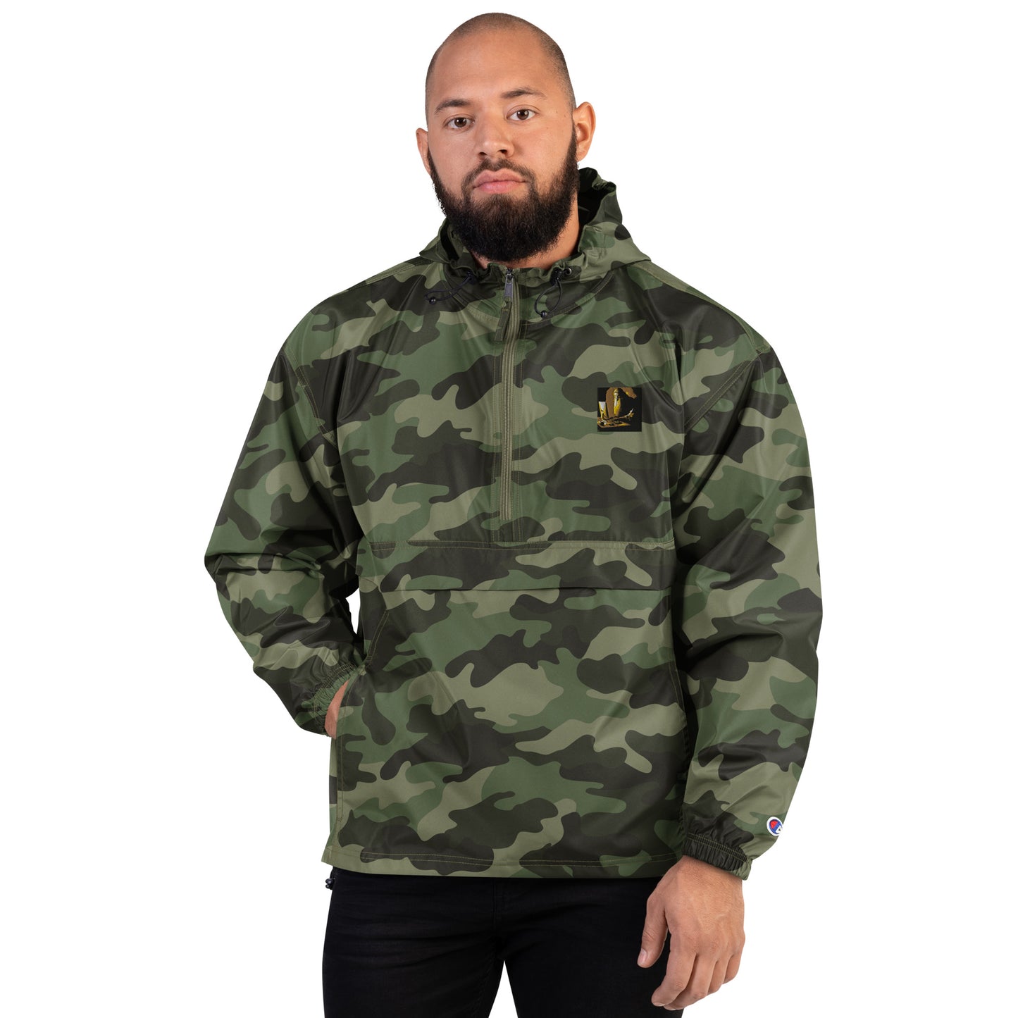 Embroidered Champion Packable Jacket - The God Ball Originals by Chris Rabalais (2024)