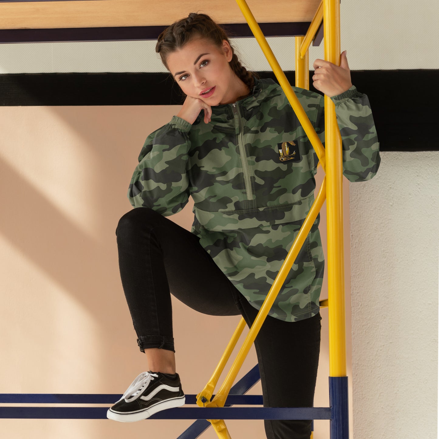 Embroidered Champion Packable Jacket - The God Ball Originals by Chris Rabalais (2024)