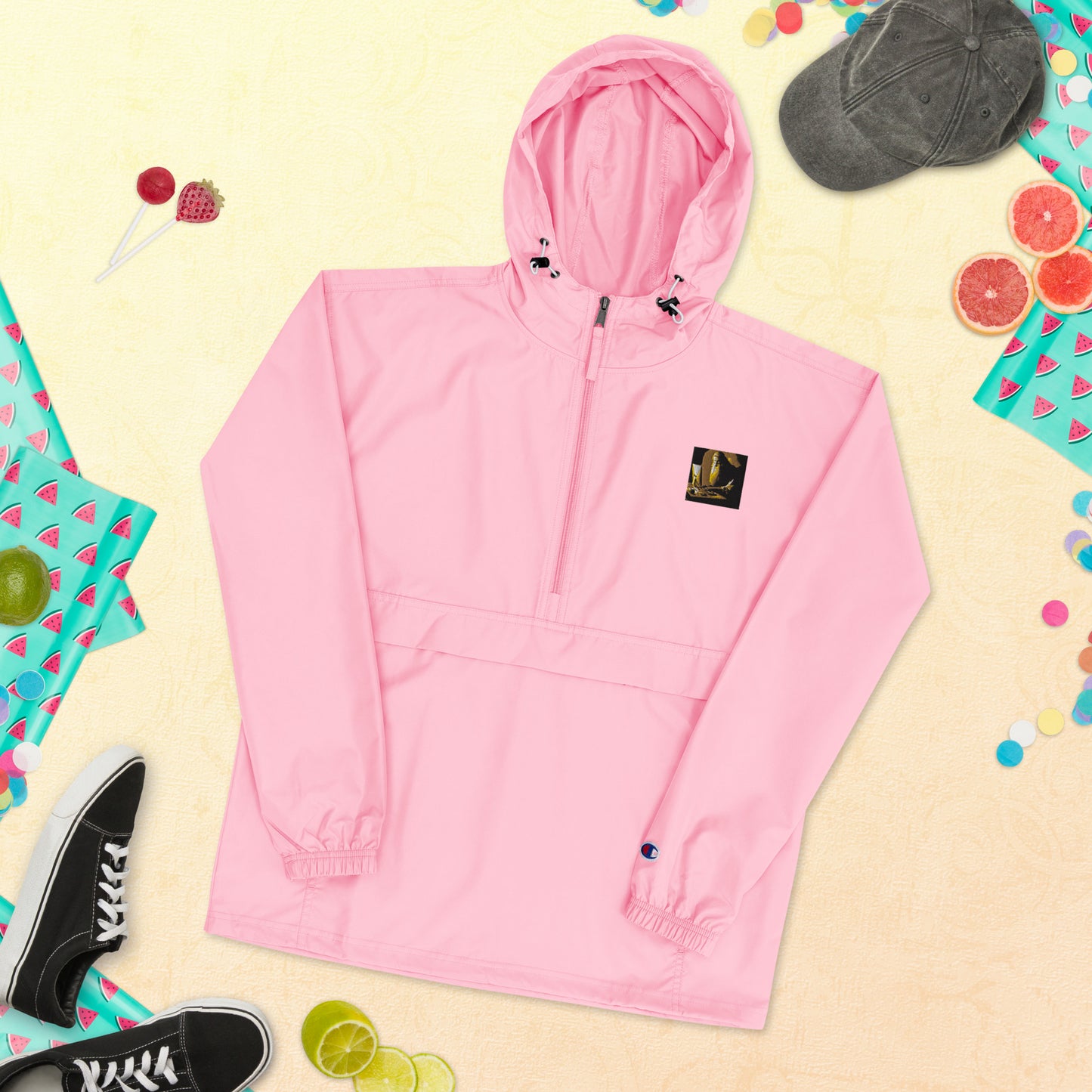 Embroidered Champion Packable Jacket - The God Ball Originals by Chris Rabalais (2024)