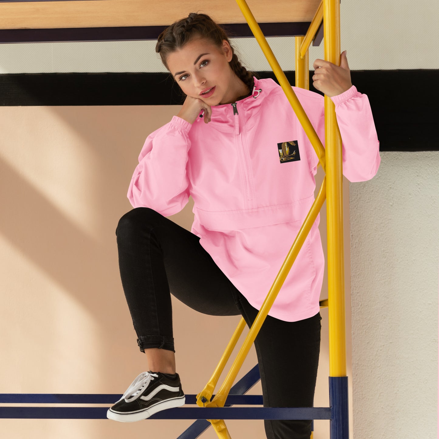 Embroidered Champion Packable Jacket - The God Ball Originals by Chris Rabalais (2024)