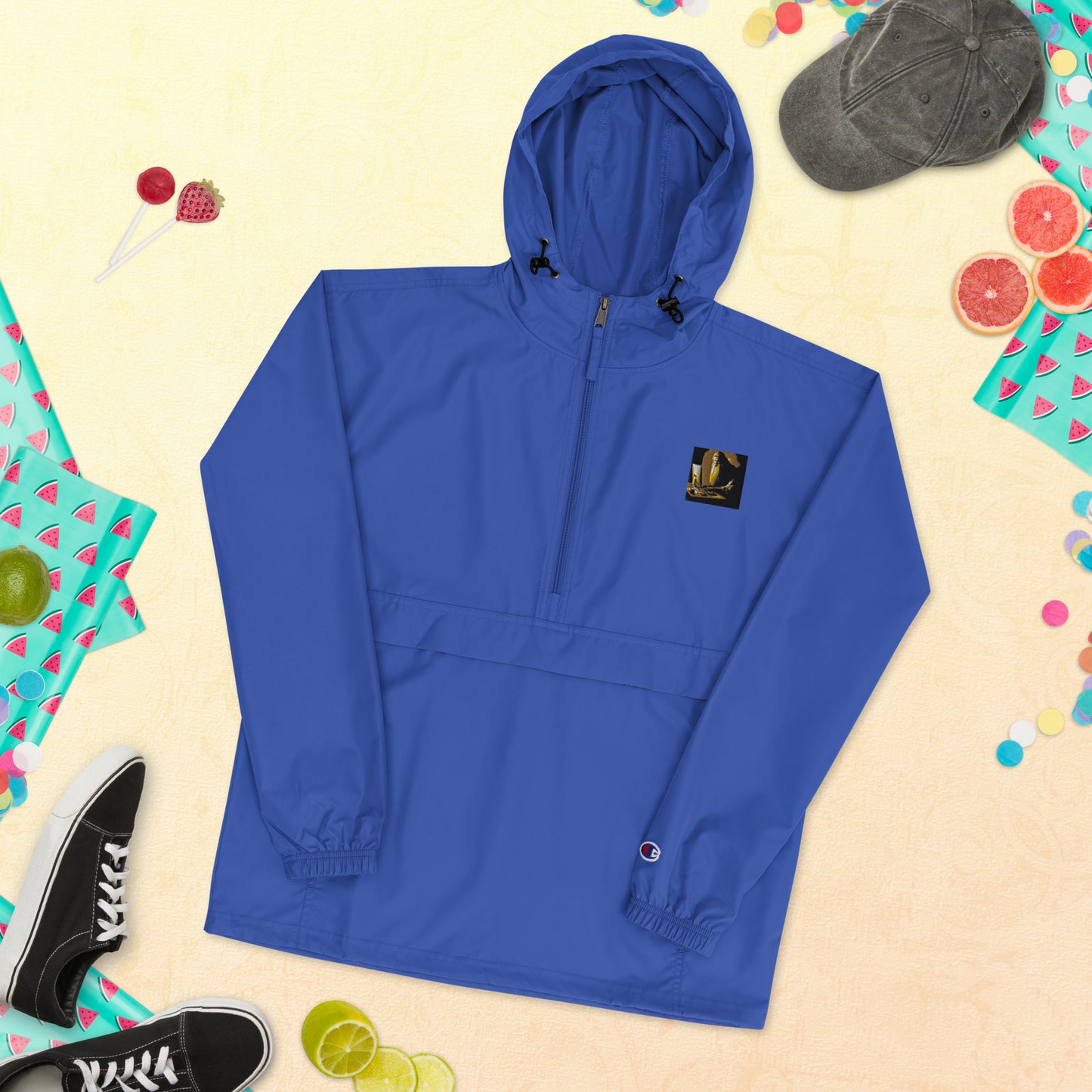 Embroidered Champion Packable Jacket - The God Ball Originals by Chris Rabalais (2024)