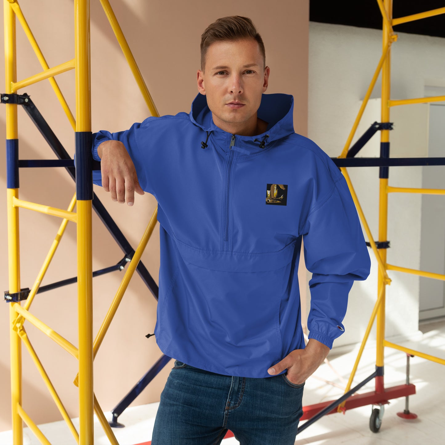 Embroidered Champion Packable Jacket - The God Ball Originals by Chris Rabalais (2024)