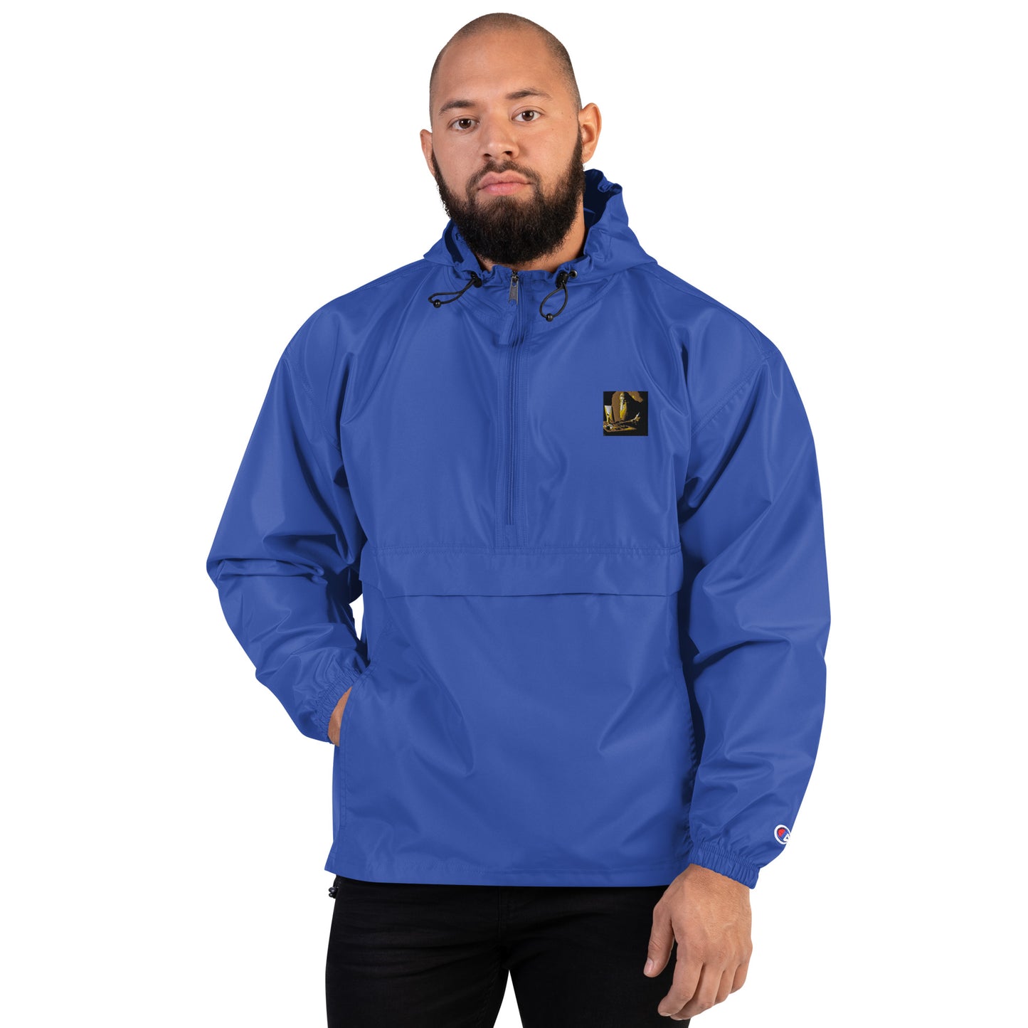 Embroidered Champion Packable Jacket - The God Ball Originals by Chris Rabalais (2024)