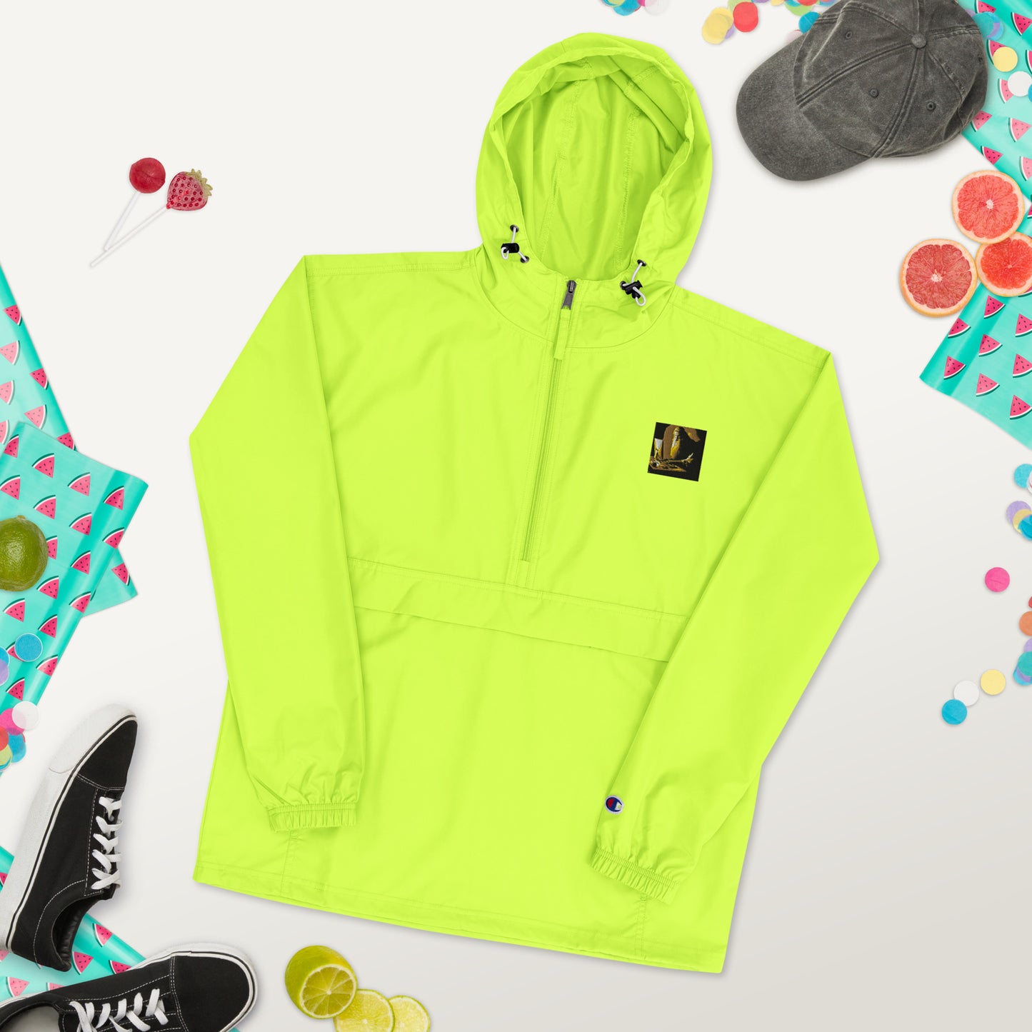 Embroidered Champion Packable Jacket - The God Ball Originals by Chris Rabalais (2024)