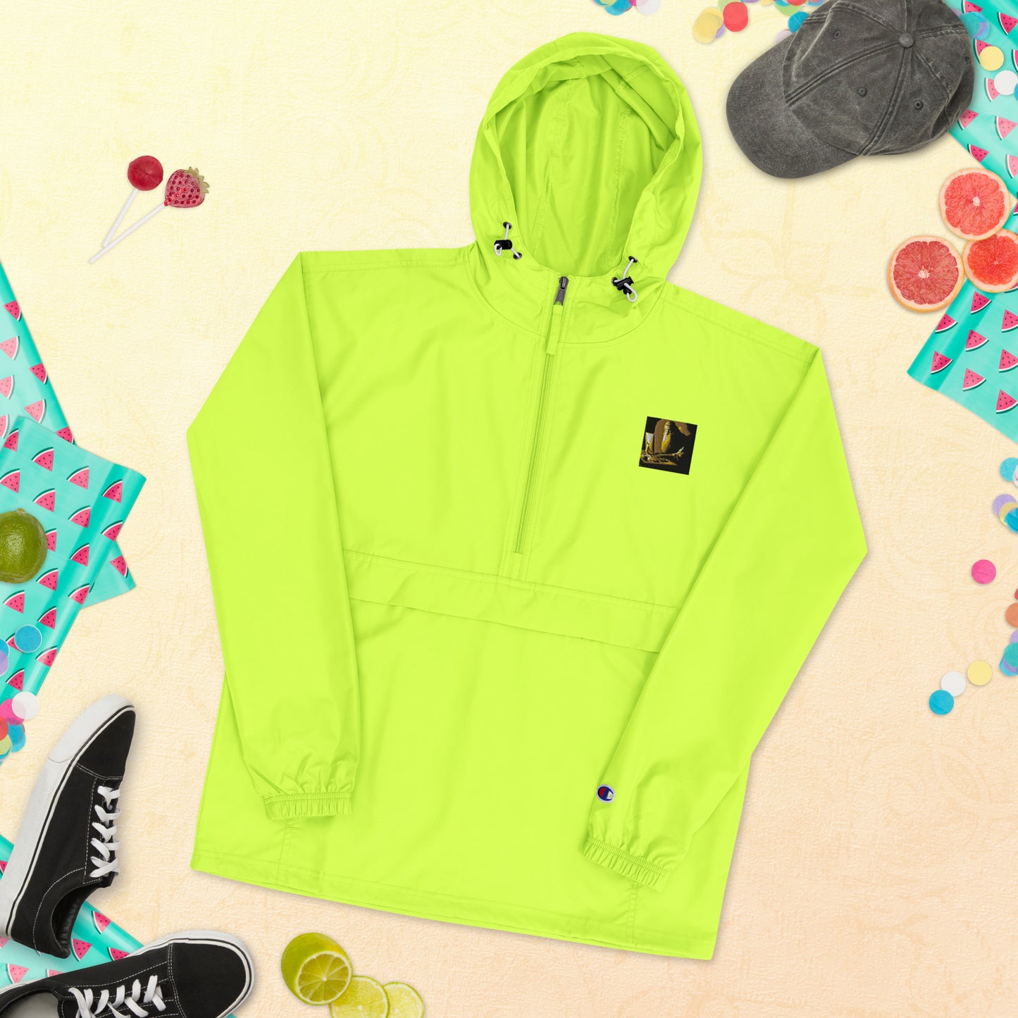 Embroidered Champion Packable Jacket - The God Ball Originals by Chris Rabalais (2024)