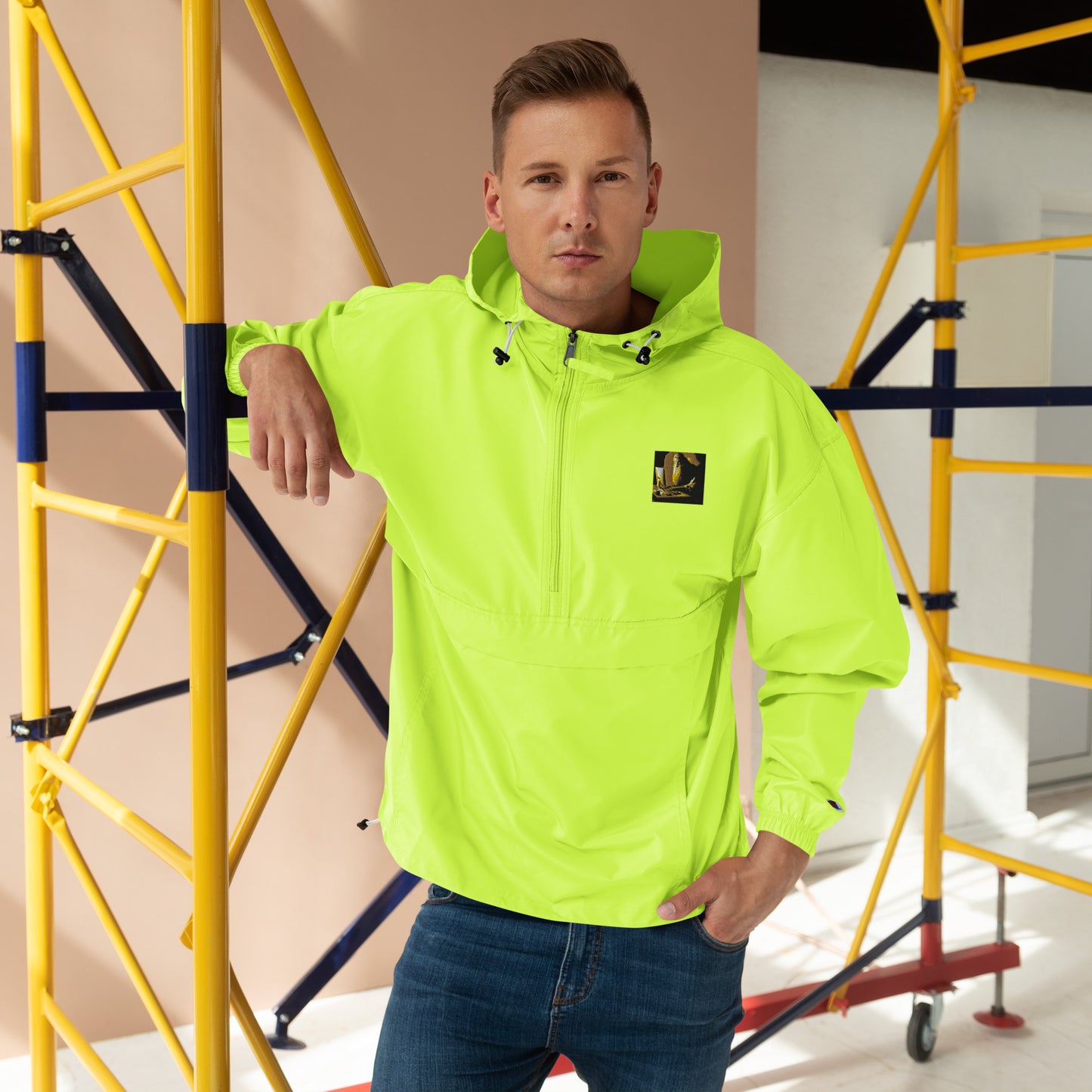 Embroidered Champion Packable Jacket - The God Ball Originals by Chris Rabalais (2024)