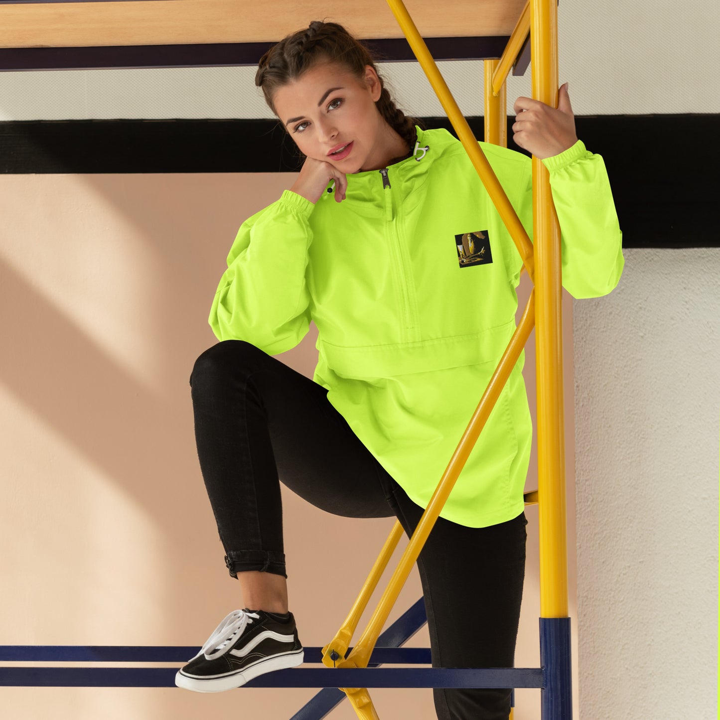 Embroidered Champion Packable Jacket - The God Ball Originals by Chris Rabalais (2024)