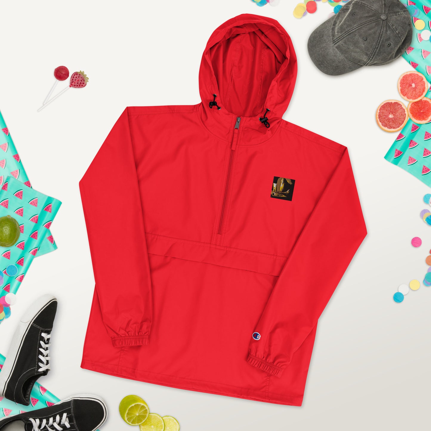 Embroidered Champion Packable Jacket - The God Ball Originals by Chris Rabalais (2024)