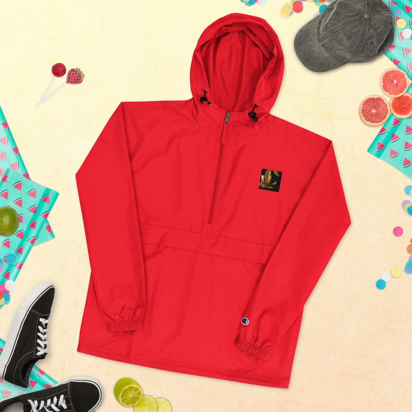 Embroidered Champion Packable Jacket - The God Ball Originals by Chris Rabalais (2024)