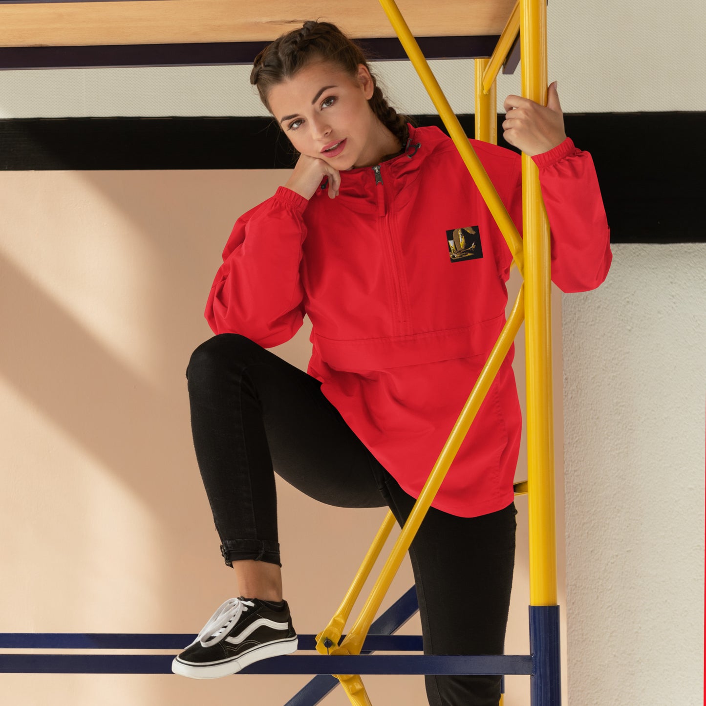 Embroidered Champion Packable Jacket - The God Ball Originals by Chris Rabalais (2024)