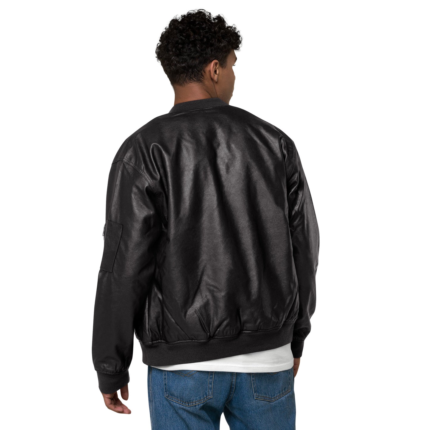 Leather Bomber Jacket - The God Ball Originals by Chris Rabalais (2024)
