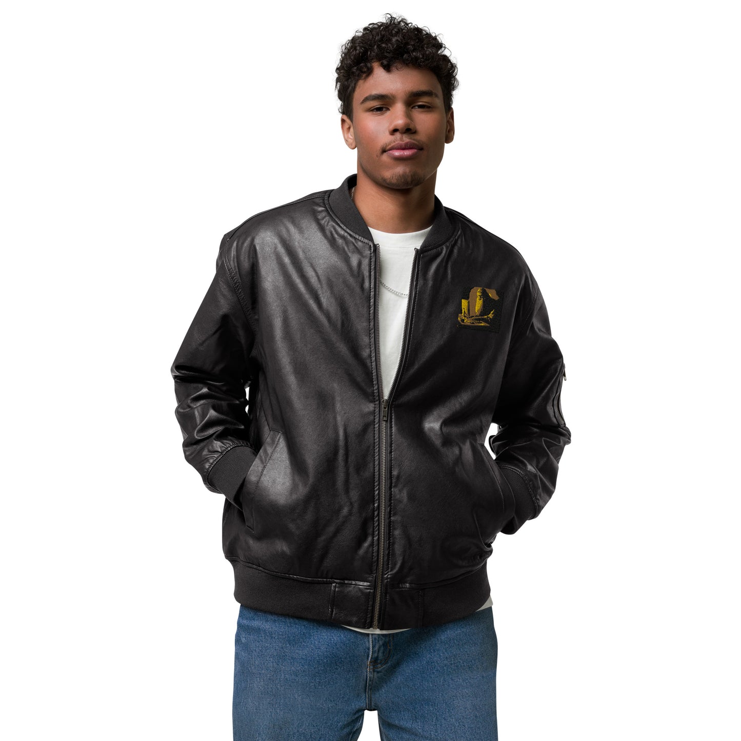 Leather Bomber Jacket - The God Ball Originals by Chris Rabalais (2024)