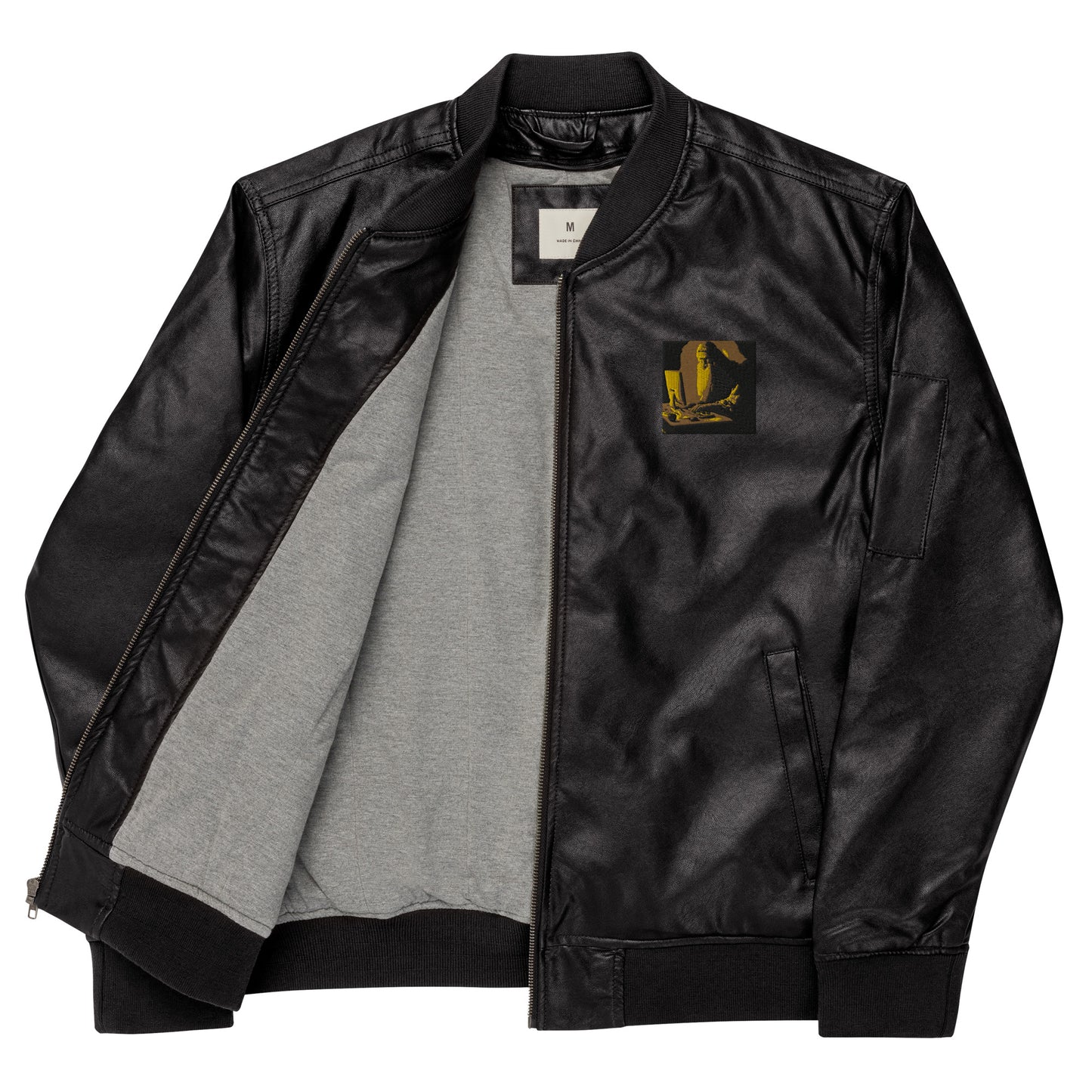 Leather Bomber Jacket - The God Ball Originals by Chris Rabalais (2024)