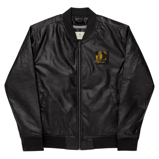 Leather Bomber Jacket - The God Ball Originals by Chris Rabalais (2024)
