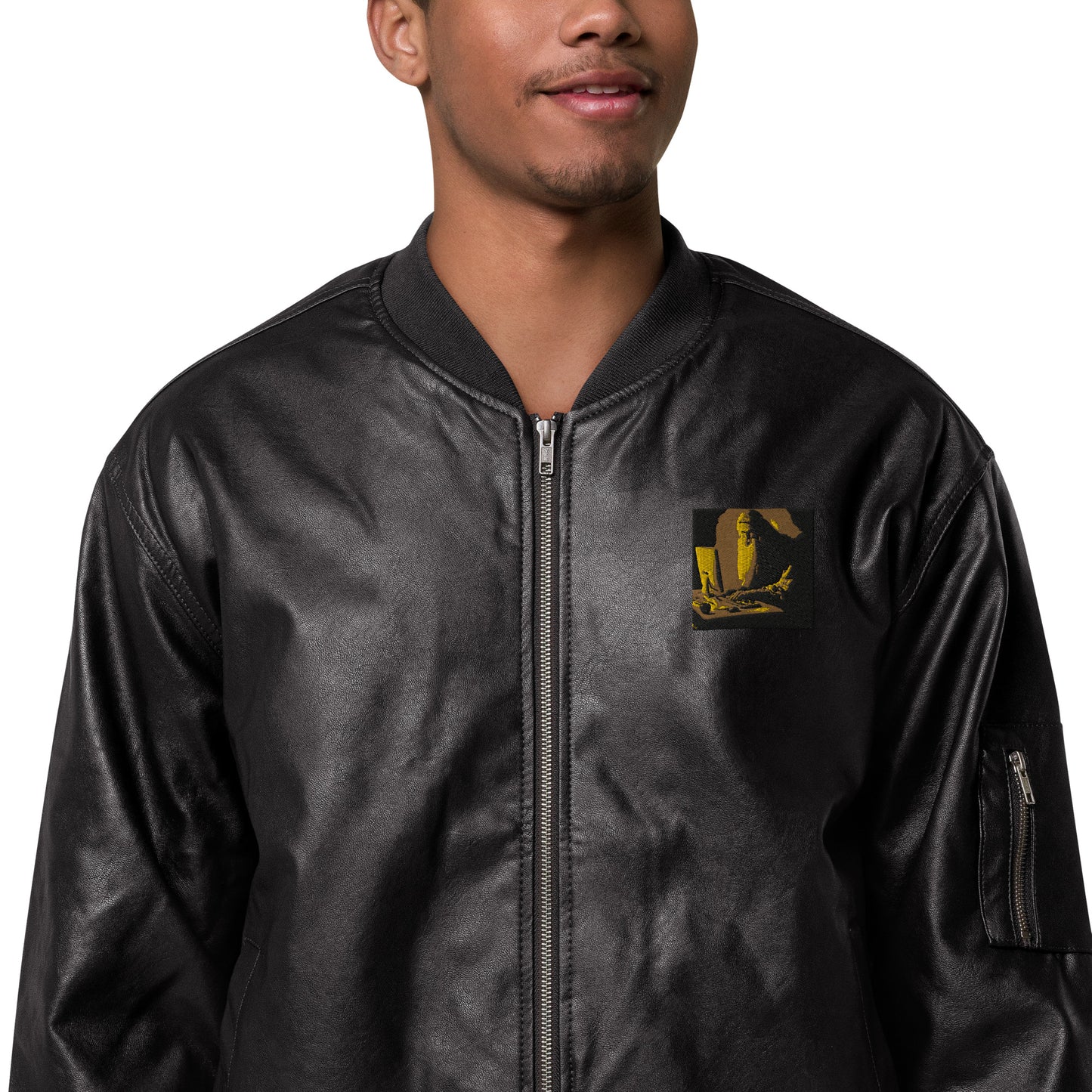 Leather Bomber Jacket - The God Ball Originals by Chris Rabalais (2024)