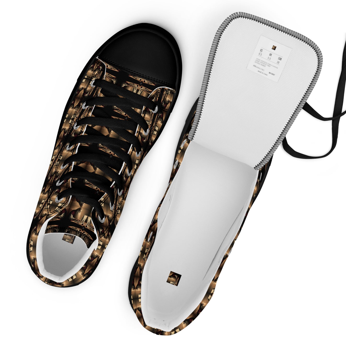 Men’s Premium High Top Canvas Shoes (Full Print) - The God Ball Originals by Chris Rabalais (2024)