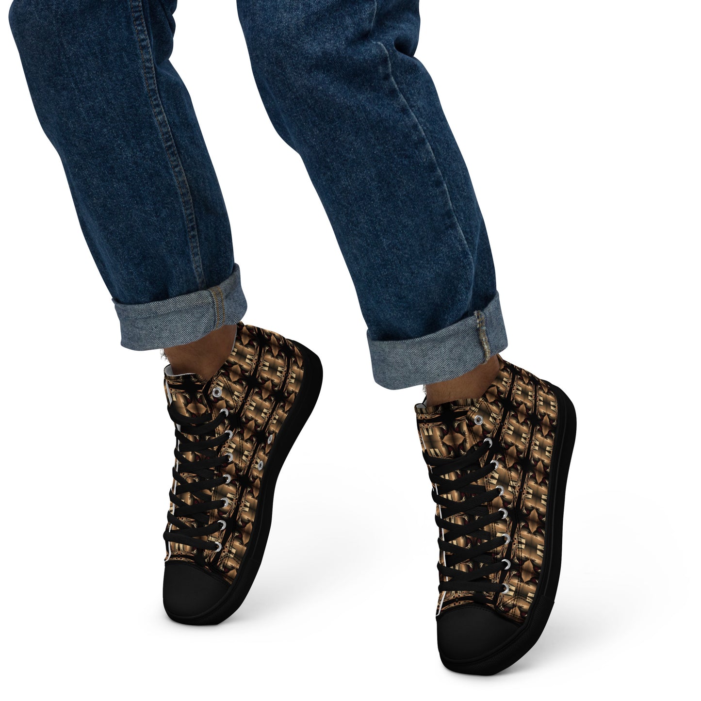Men’s Premium High Top Canvas Shoes (Full Print) - The God Ball Originals by Chris Rabalais (2024)