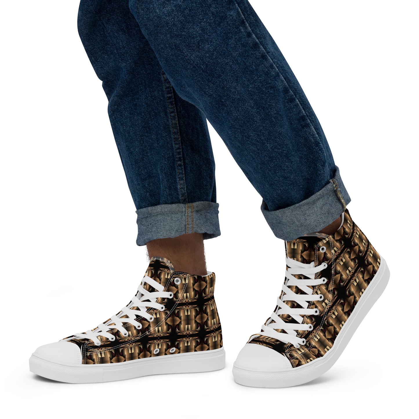 Men’s Premium High Top Canvas Shoes (Full Print) - The God Ball Originals by Chris Rabalais (2024)