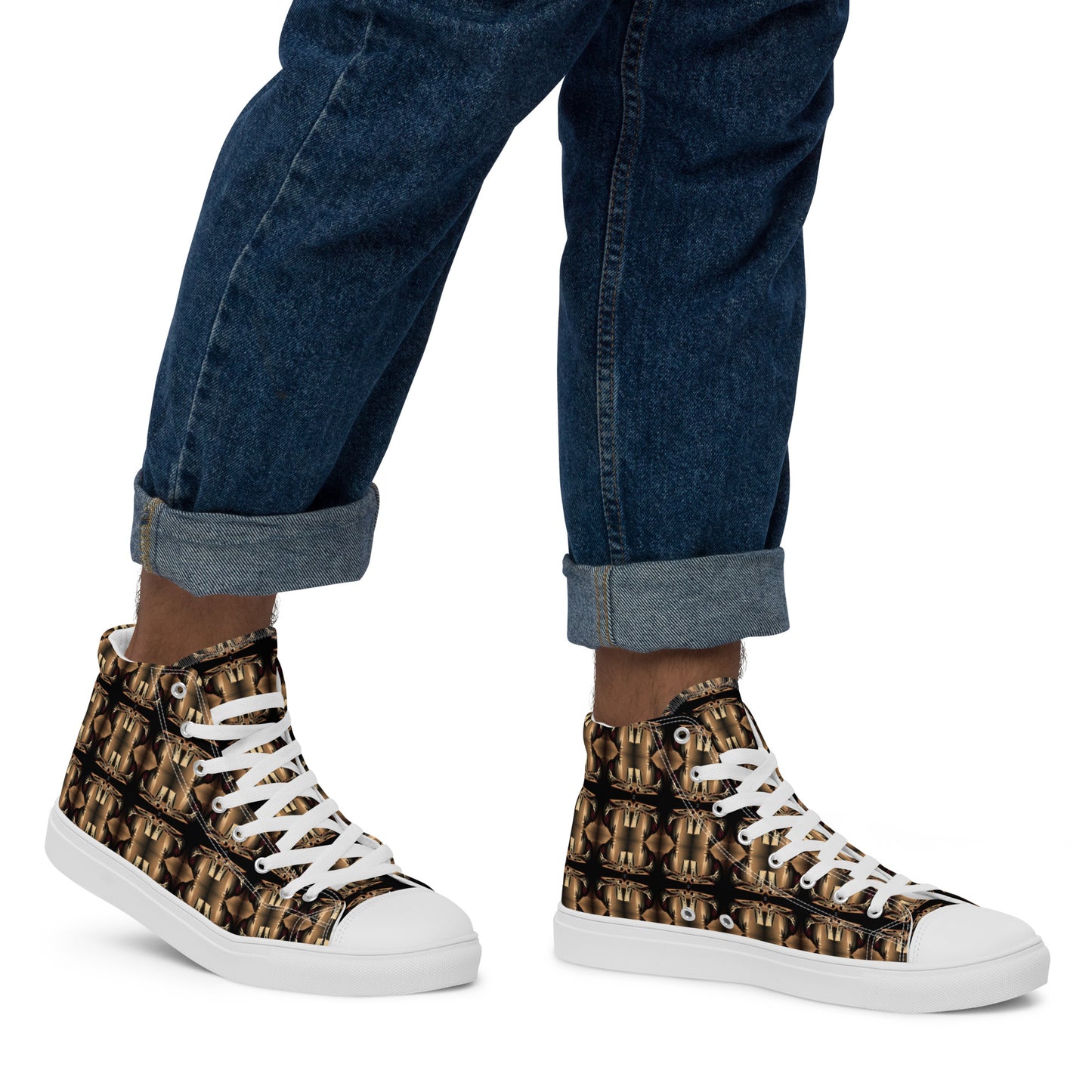 Men’s Premium High Top Canvas Shoes (Full Print) - The God Ball Originals by Chris Rabalais (2024)