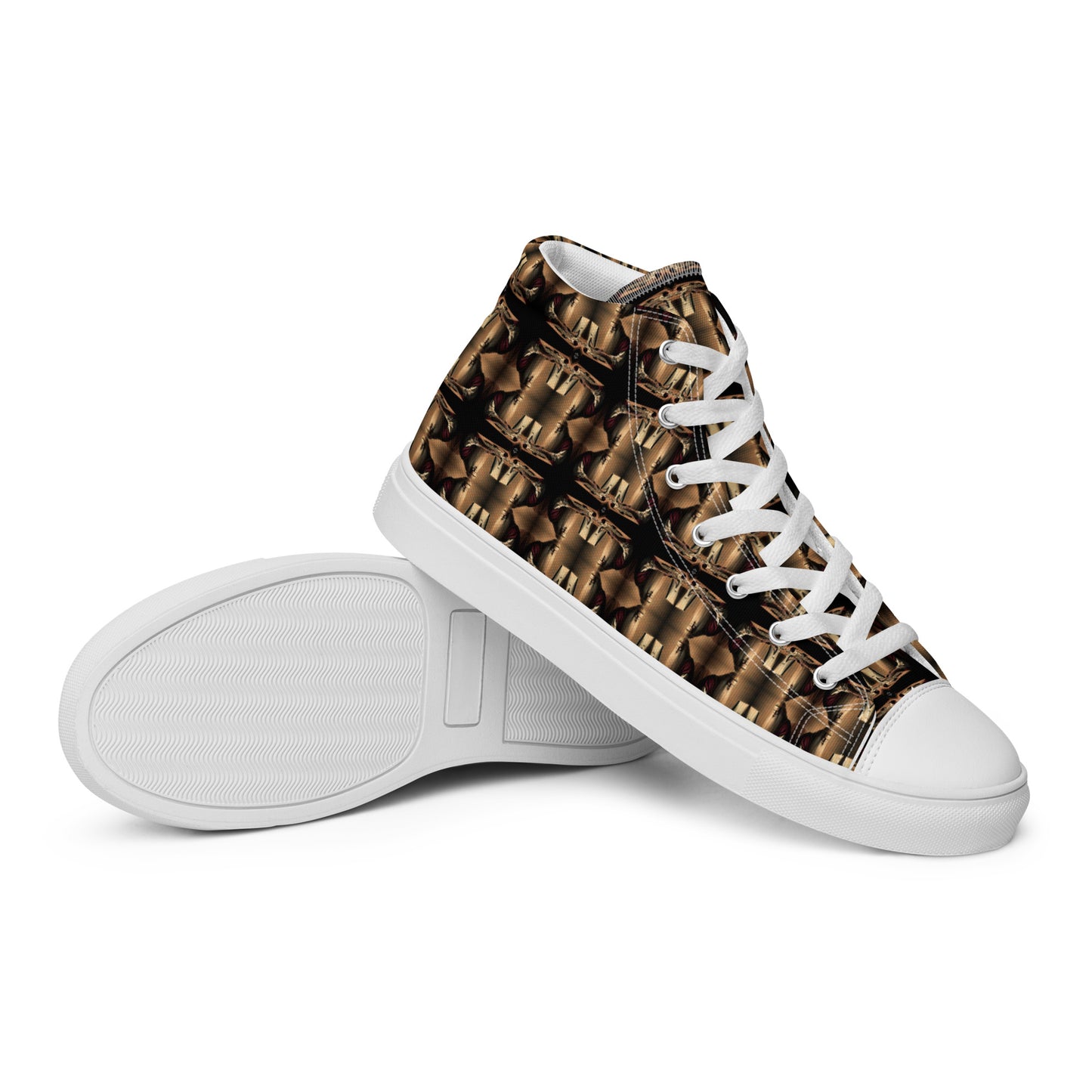 Men’s Premium High Top Canvas Shoes (Full Print) - The God Ball Originals by Chris Rabalais (2024)